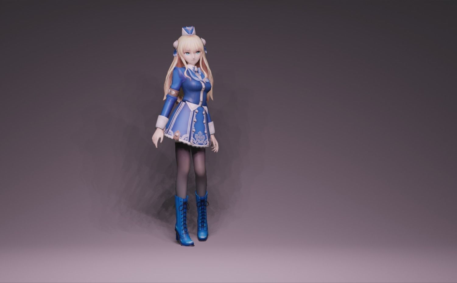 Anime Character - Unique 13 3D model_1
