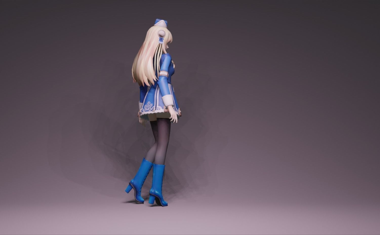 Anime Character - Unique 13 3D model_3