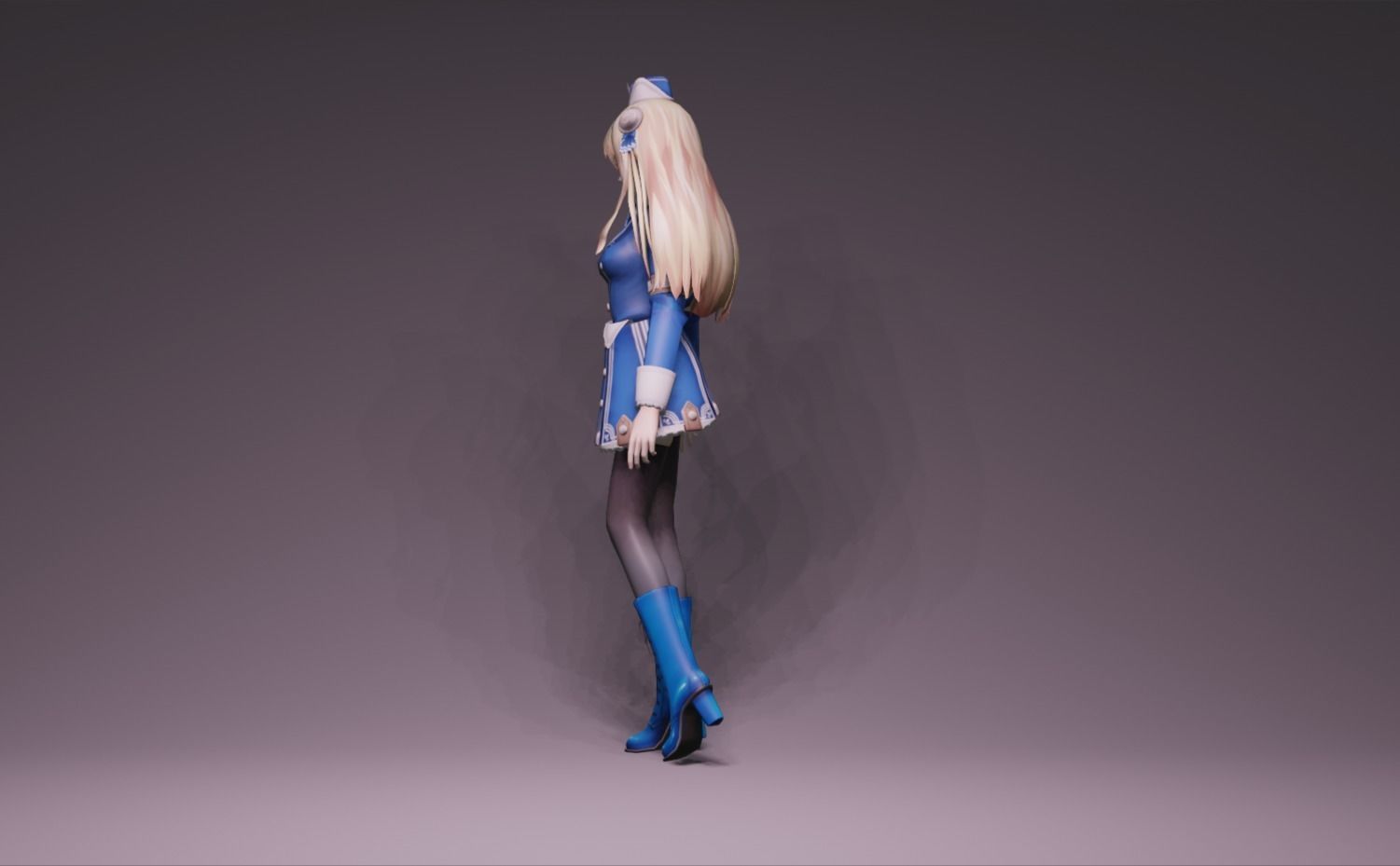Anime Character - Unique 13 3D model_6