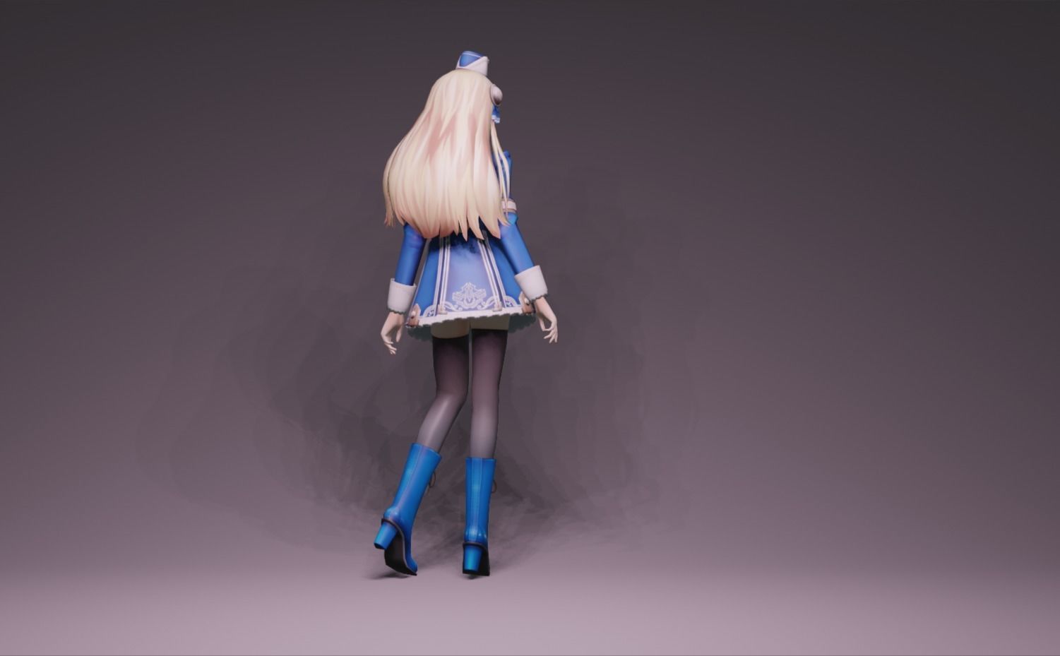 Anime Character - Unique 13 3D model_4