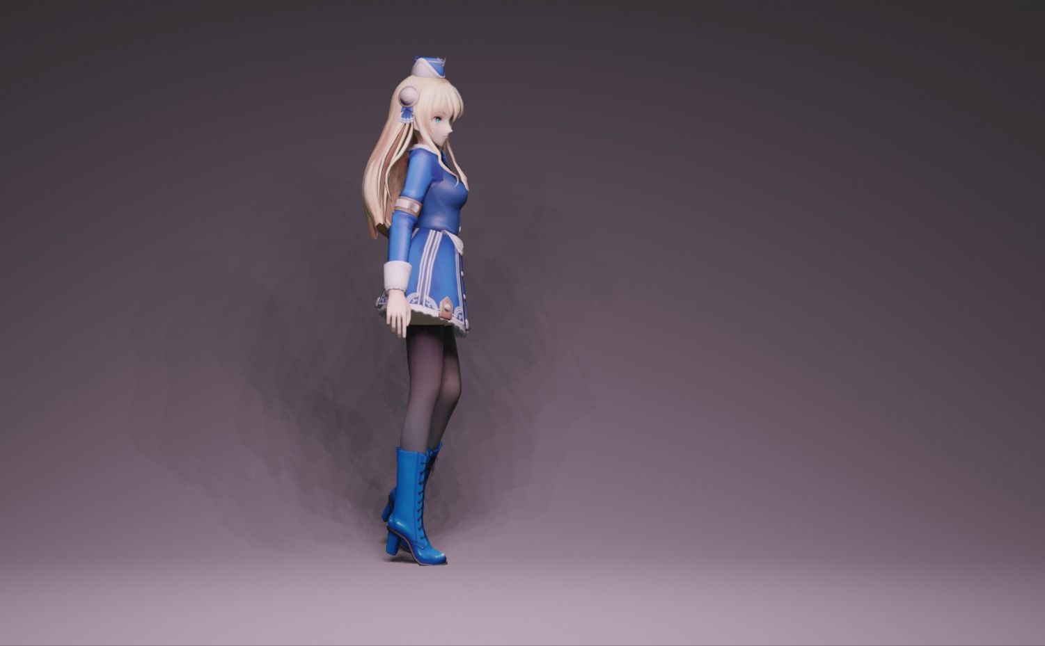 Anime Character - Unique 13 3D model_2