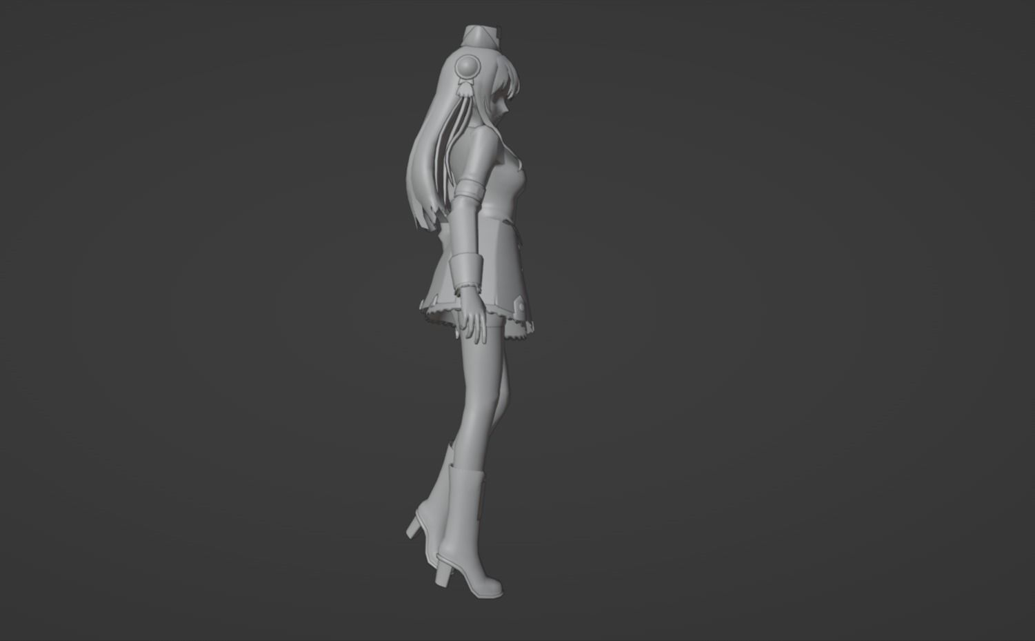 Anime Character - Unique 13 3D model_11