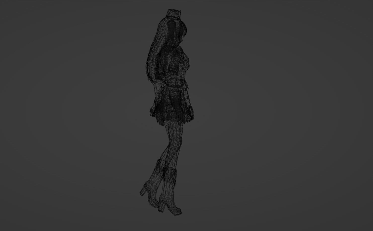 Anime Character - Unique 13 3D model_17