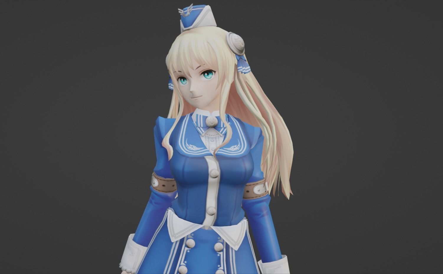 Anime Character - Unique 13 3D model_9