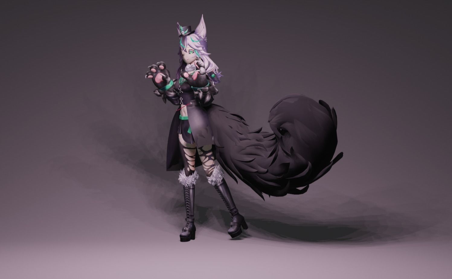 Anime Character - Unique 14 3D model_7