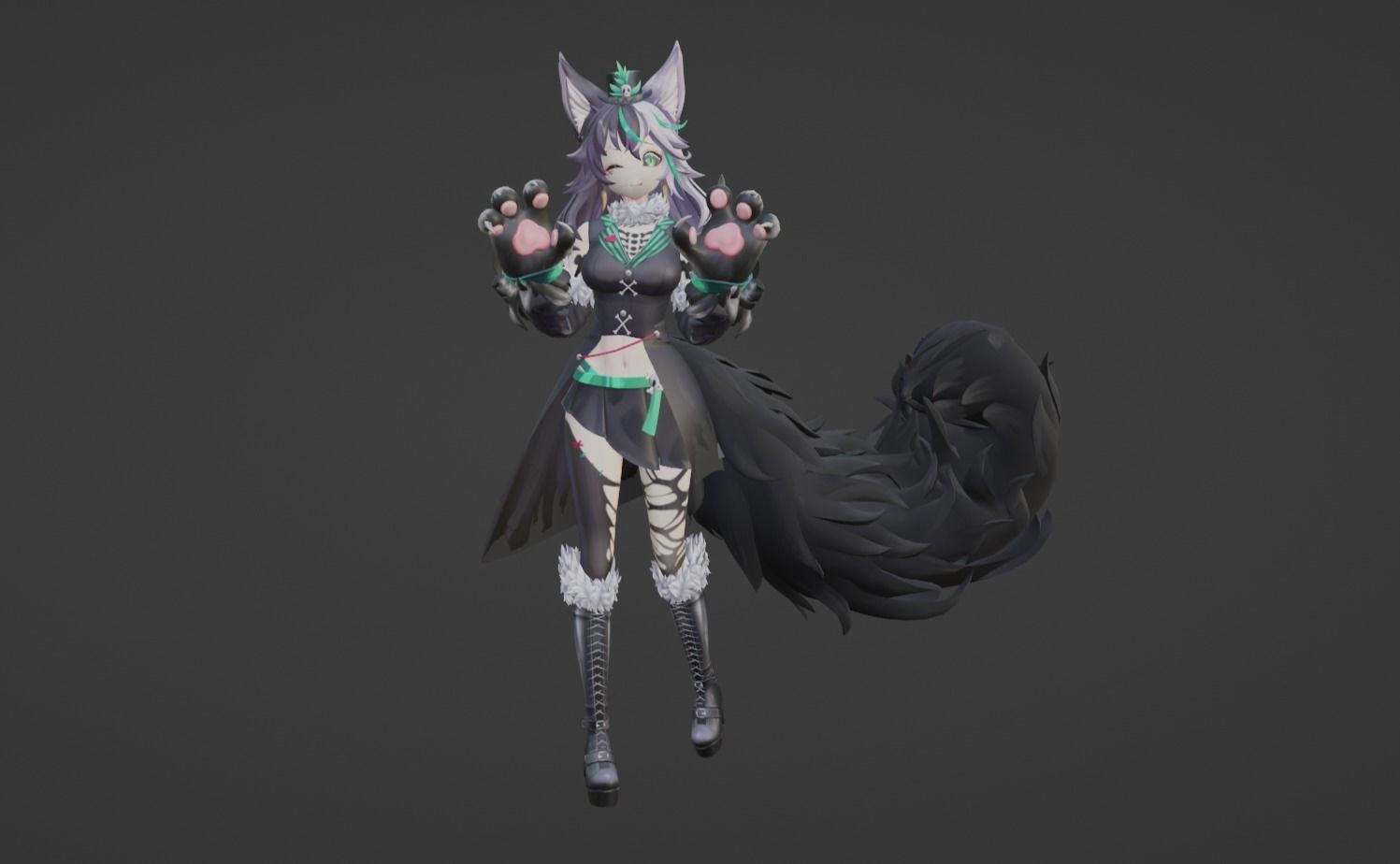 Anime Character - Unique 14 3D model_9