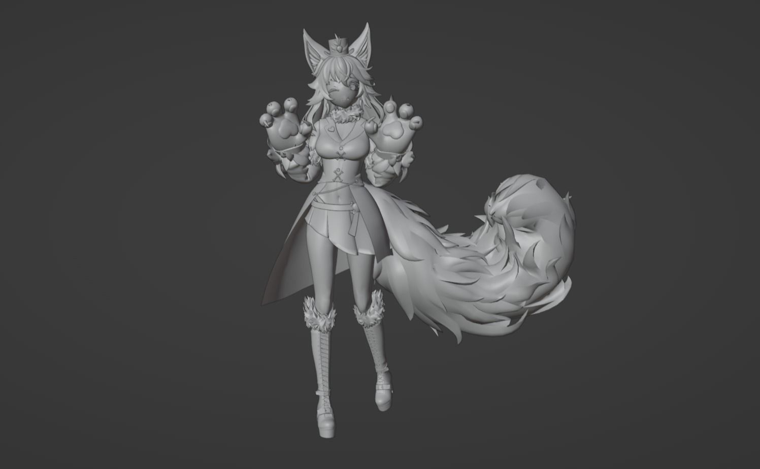 Anime Character - Unique 14 3D model_10