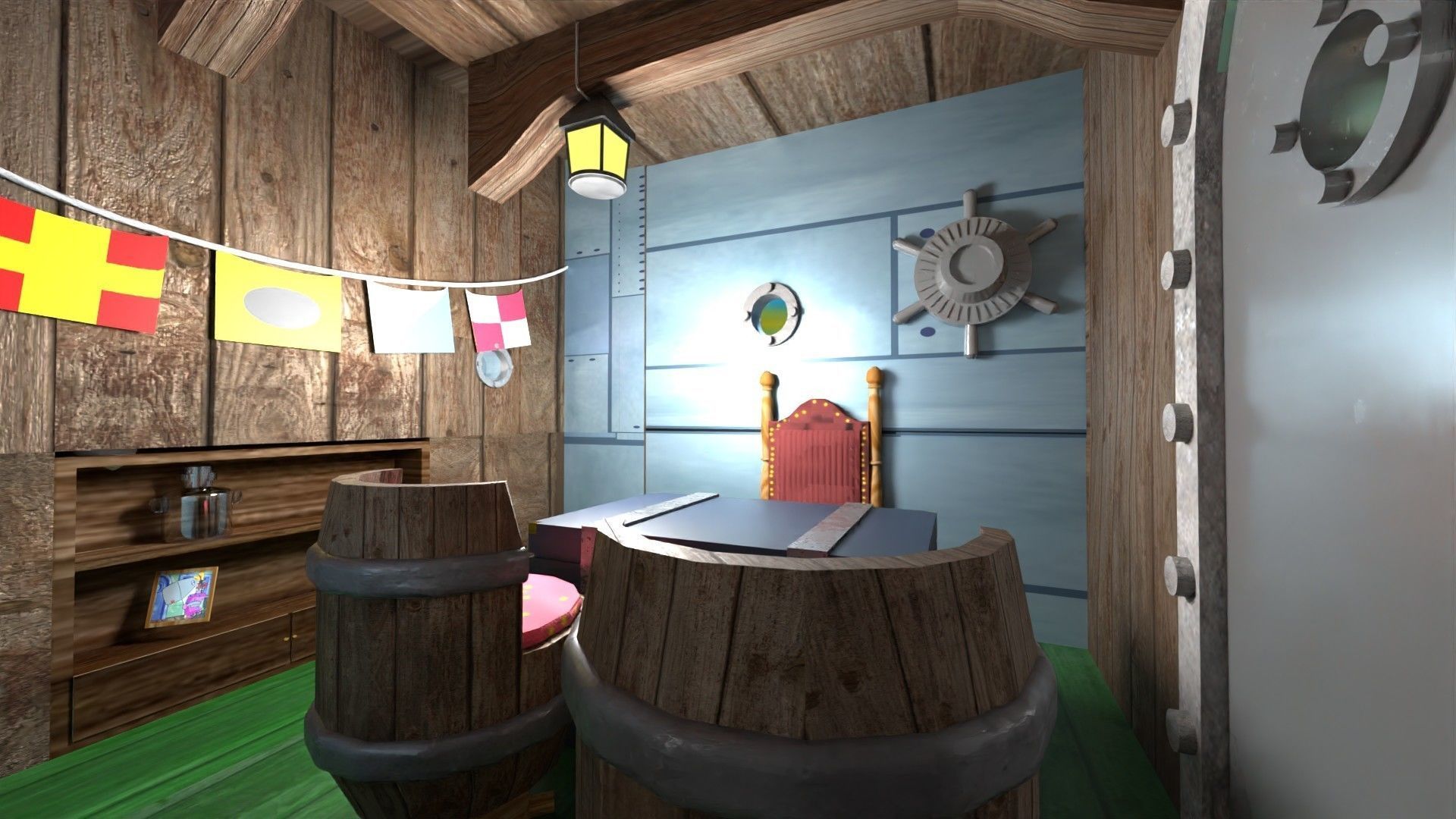 Krusty Krab ver 2 Low-poly 3D model_2