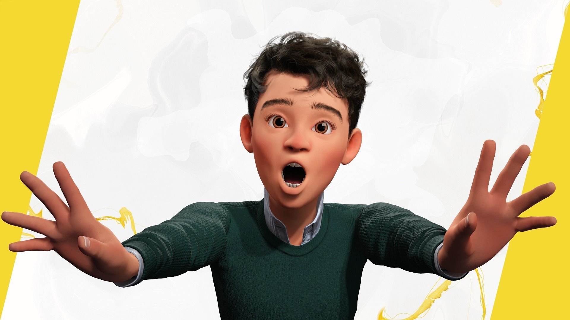 Boyfriend Cartoon Man Low-poly 3D model_8