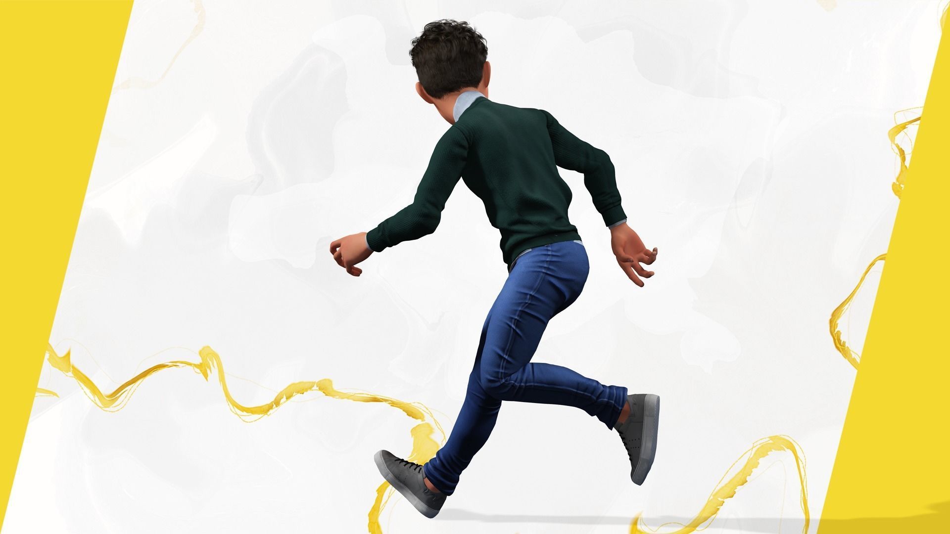 Boyfriend Cartoon Man Low-poly 3D model_3