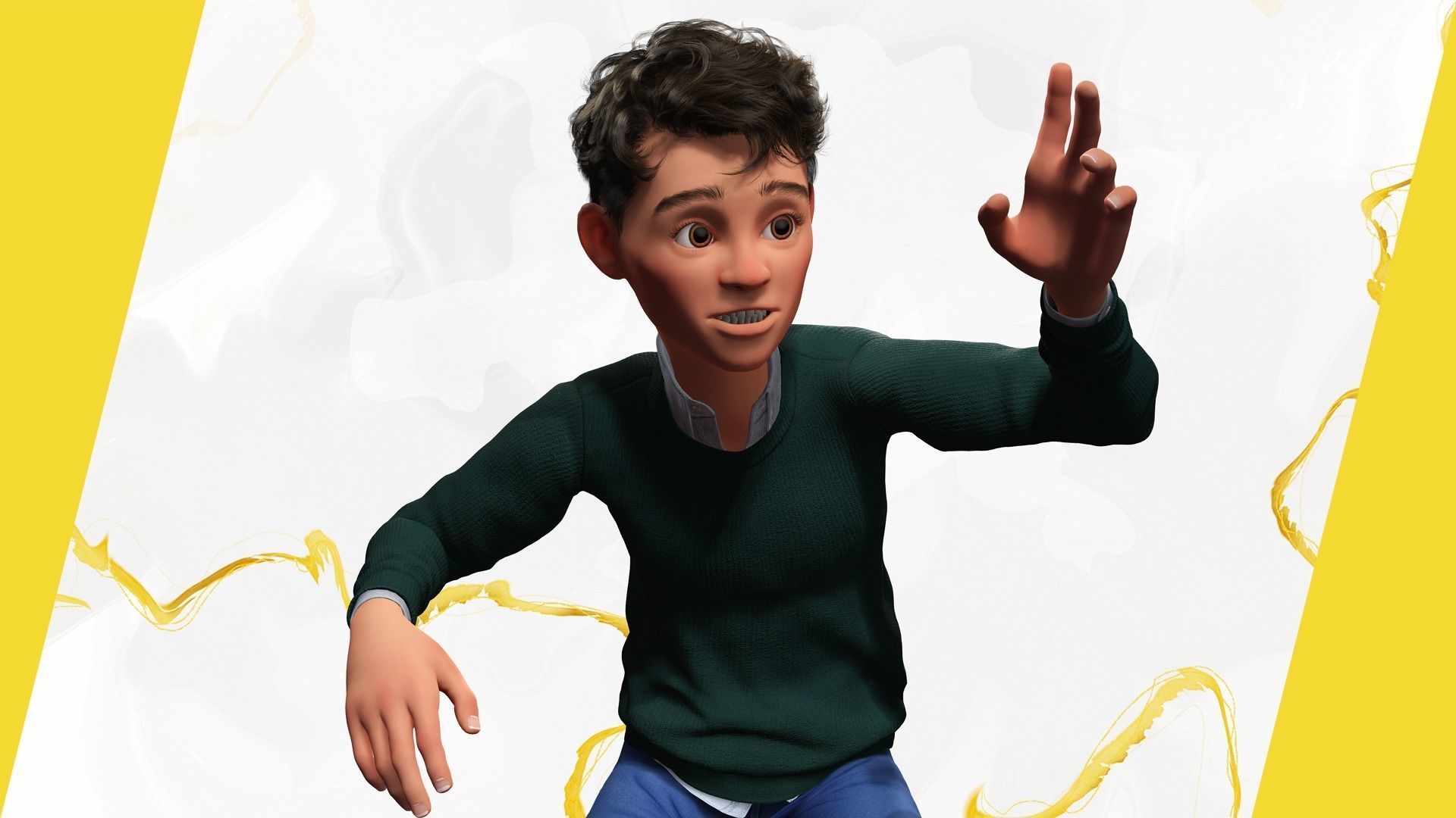 Boyfriend Cartoon Man Low-poly 3D model_2