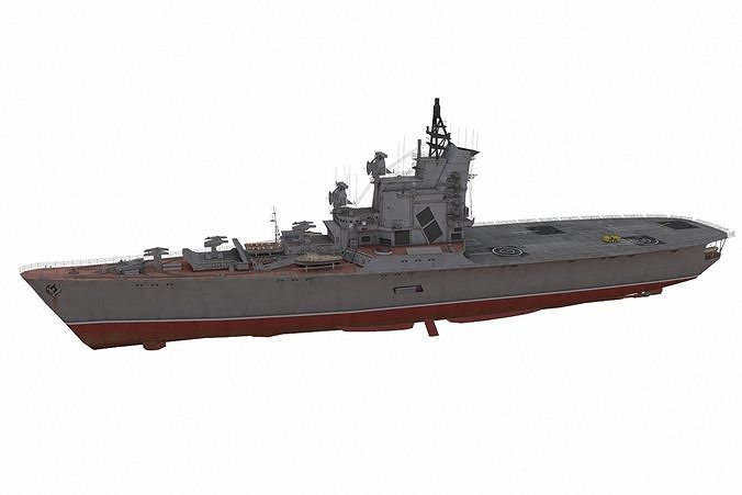 Moskva-missile cruiser Low-poly 3D model