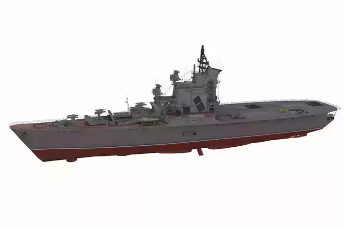 Moskva-missile cruiser Low-poly 3D model