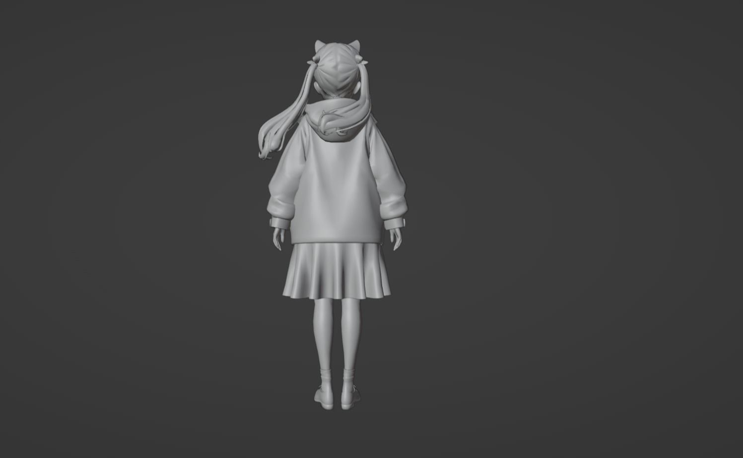 Anime Character - Unique 15 3D model_12