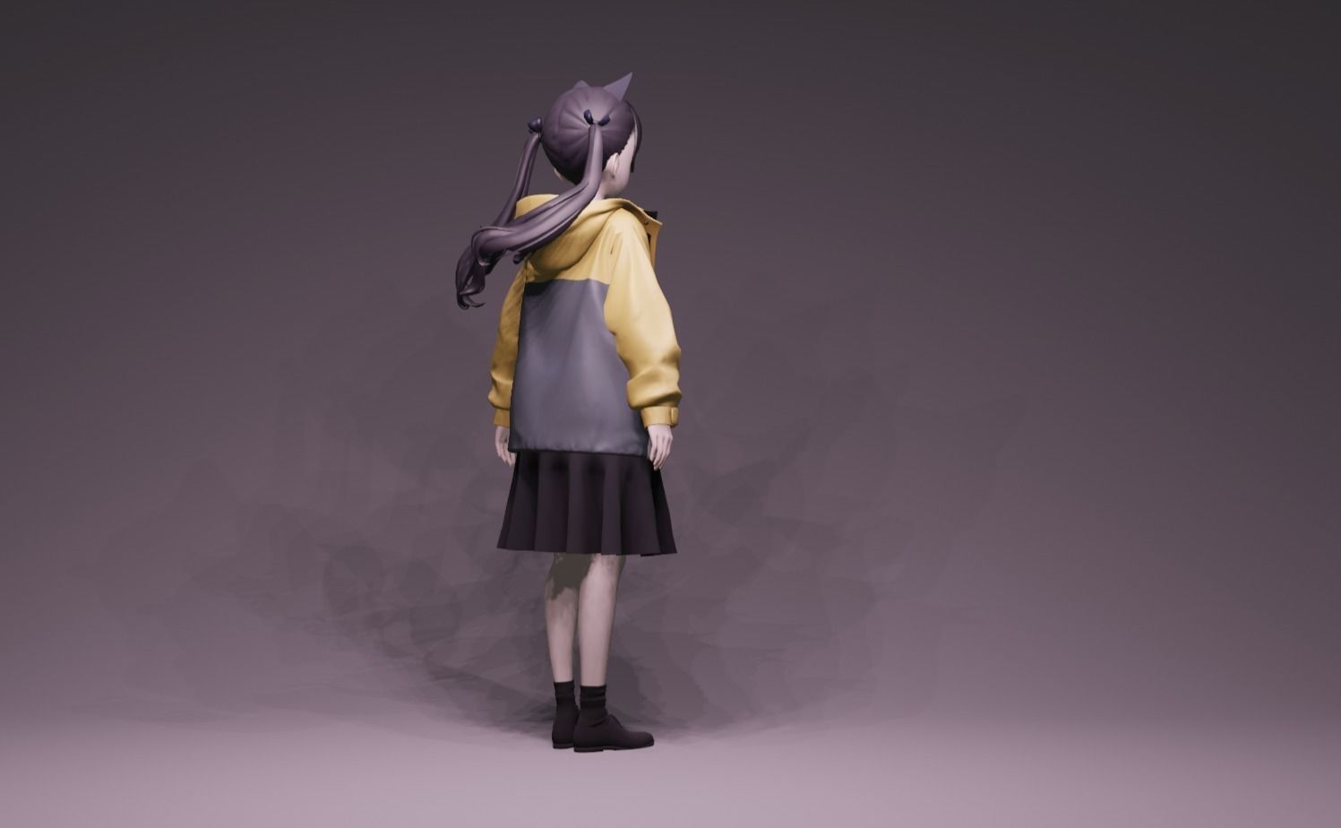 Anime Character - Unique 15 3D model_3