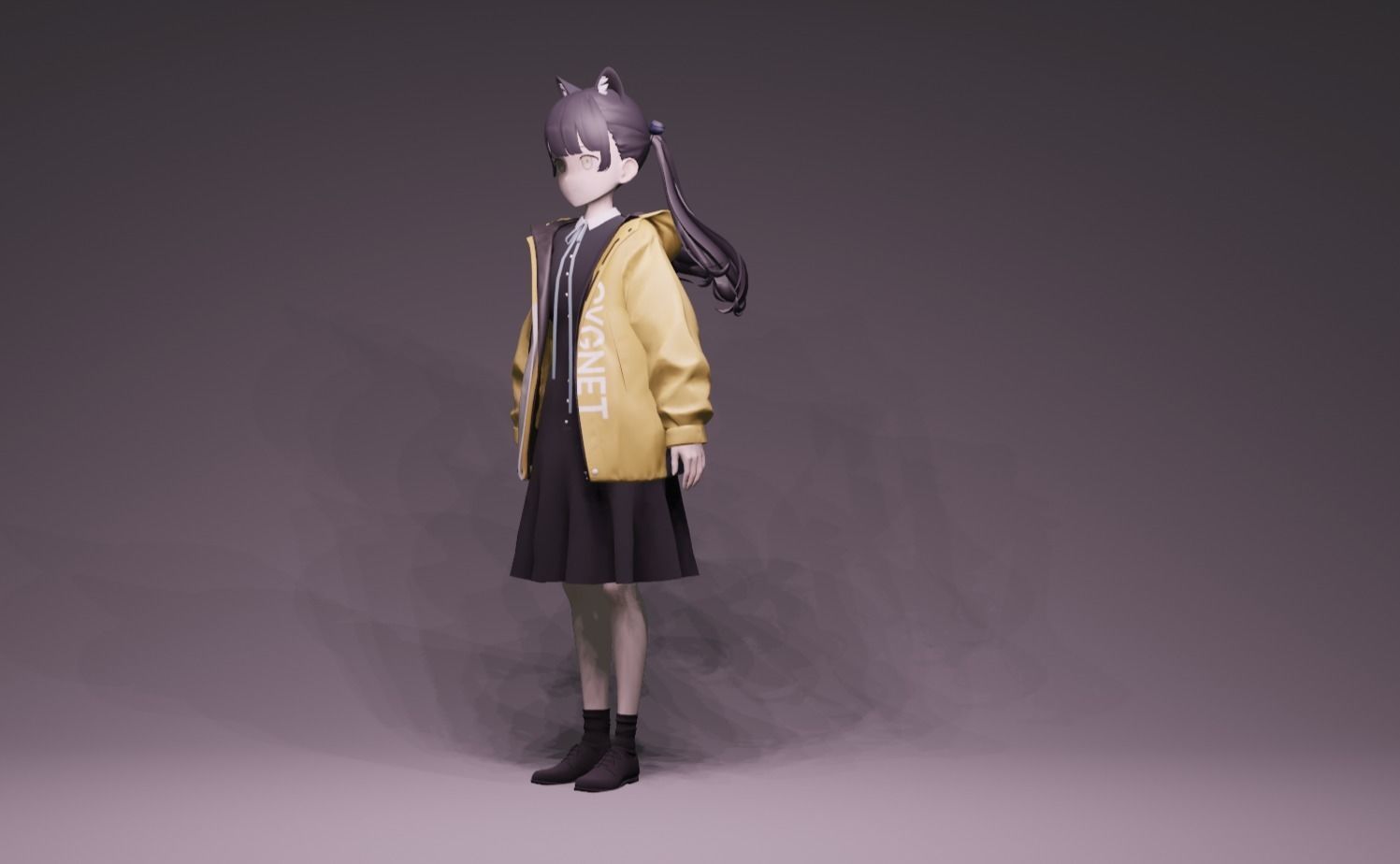 Anime Character - Unique 15 3D model_7