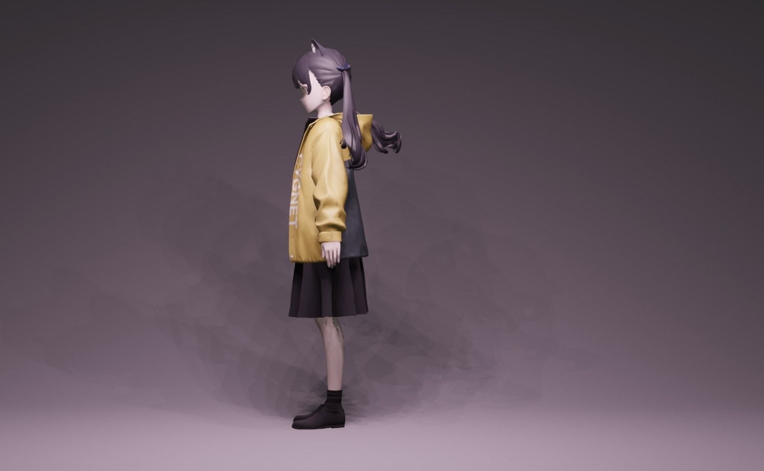 Anime Character - Unique 15 3D model_6