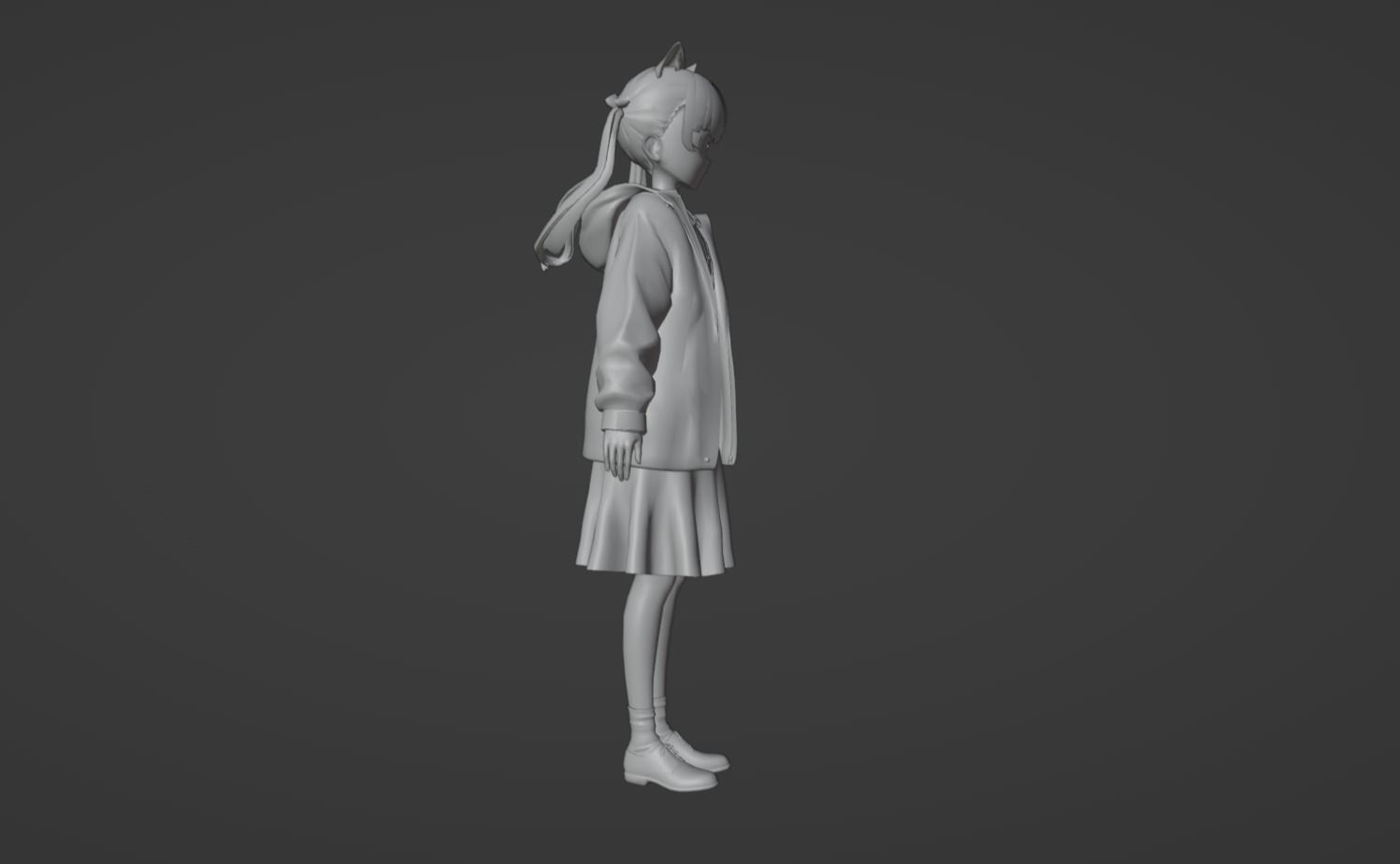 Anime Character - Unique 15 3D model_11