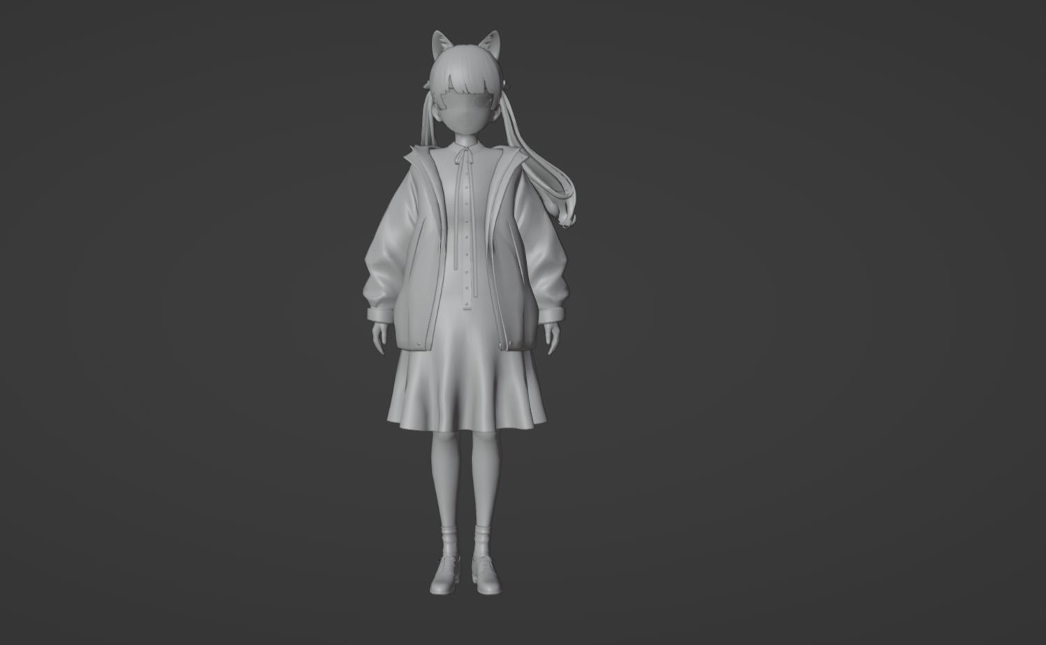 Anime Character - Unique 15 3D model_10