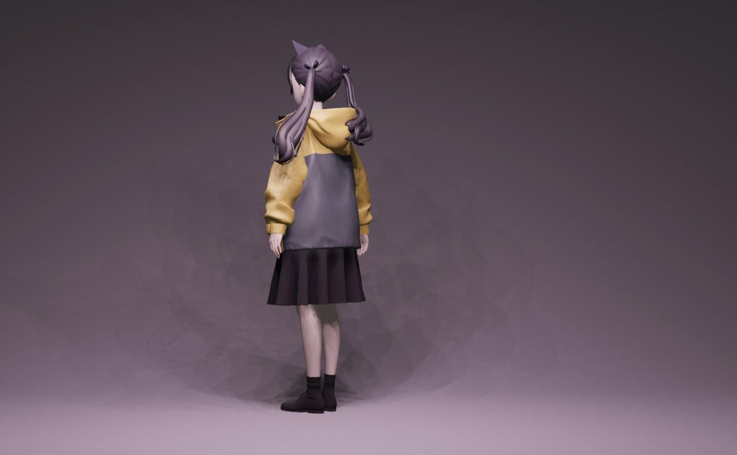 Anime Character - Unique 15 3D model_5