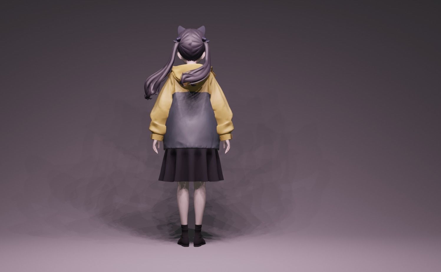 Anime Character - Unique 15 3D model_4