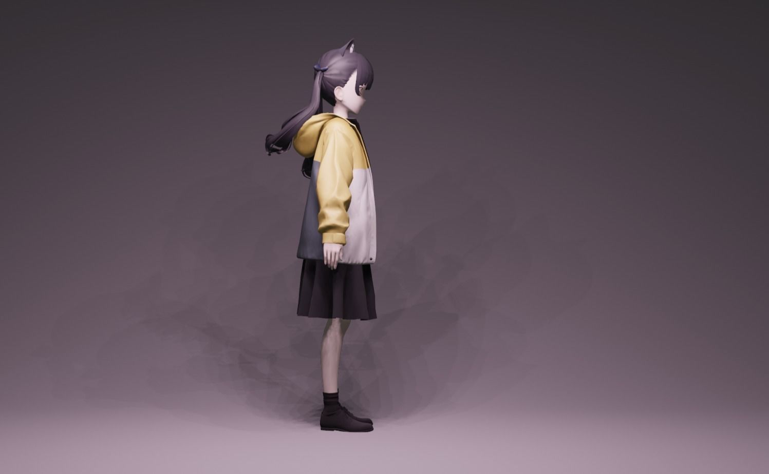 Anime Character - Unique 15 3D model_2