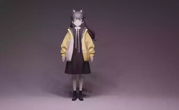 Anime Character - Unique 15 3D model