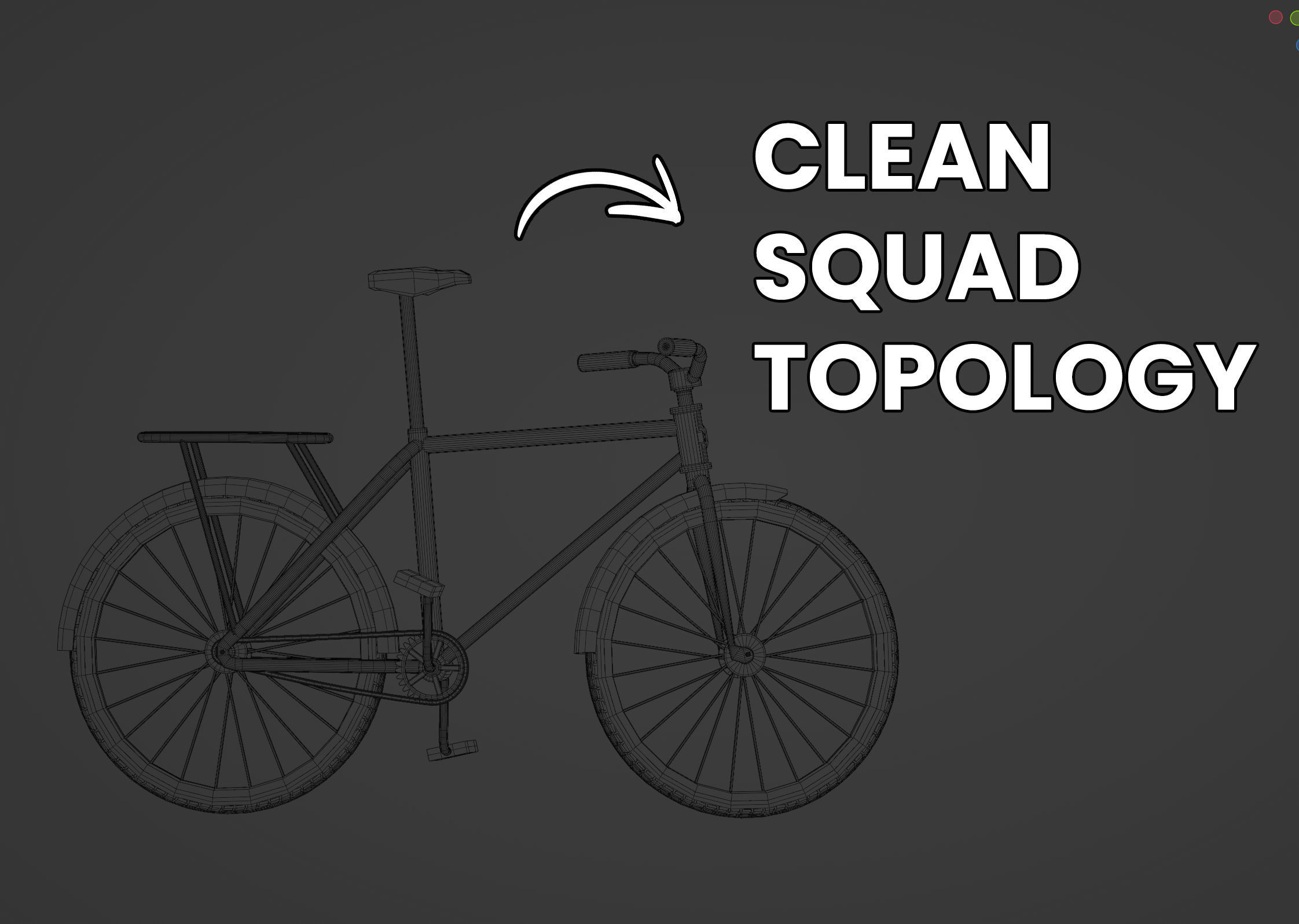 Stylized Cartoon rigged City Bicycle 3D model_10