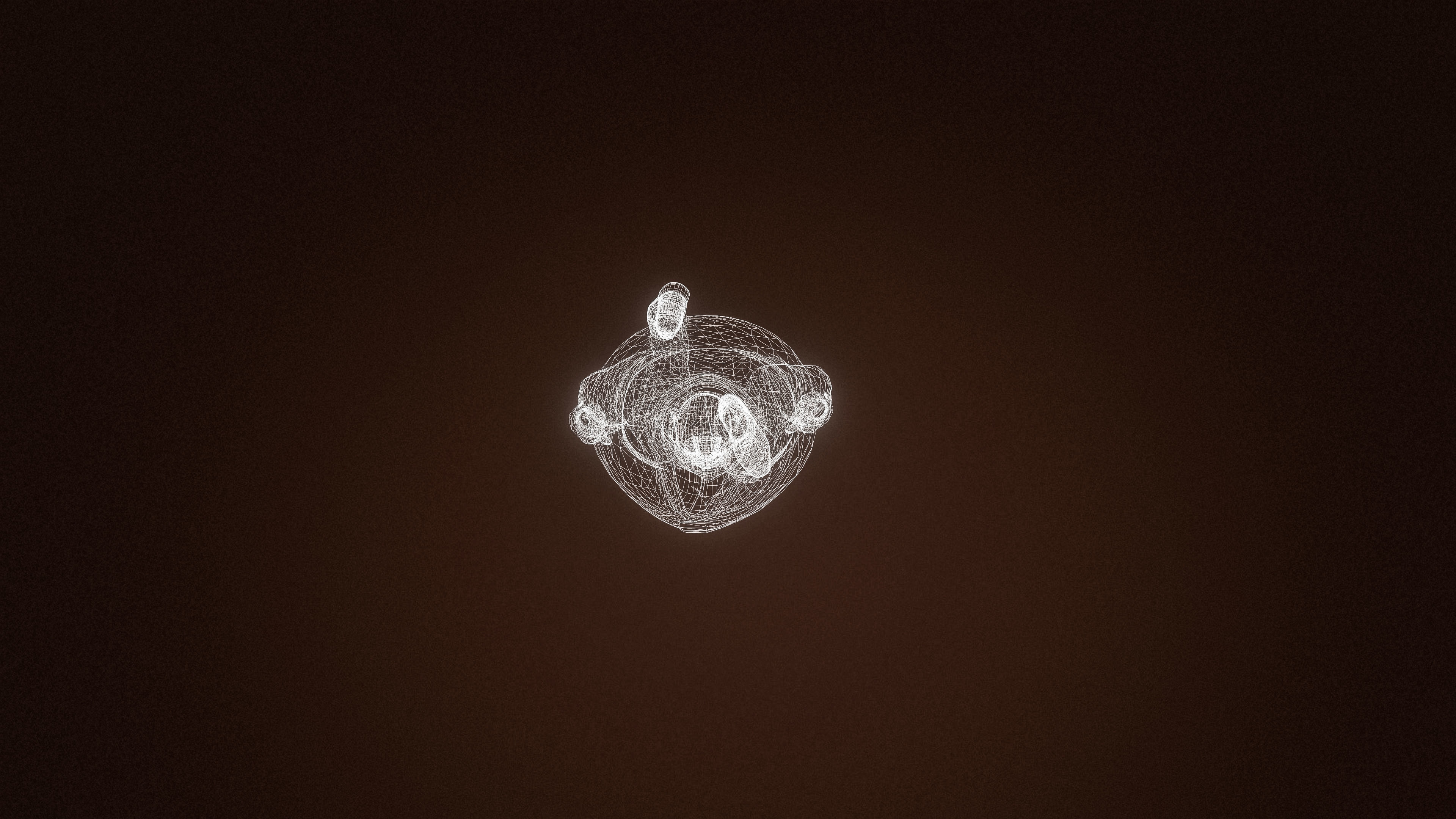 High Quality Pilot Fat Cartoon Man Low-poly 3D model_16