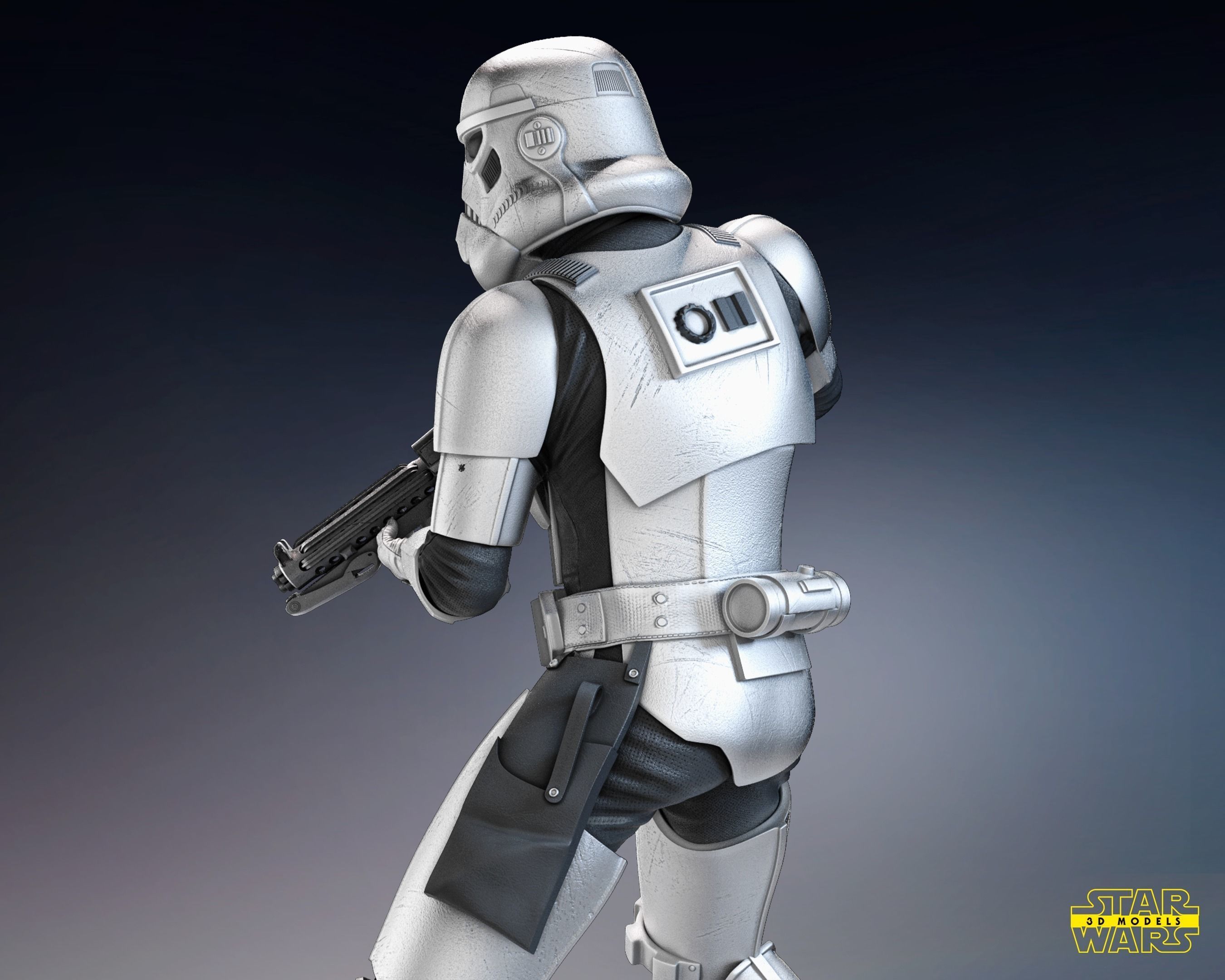 Stormtrooper Sculpture Tested for 3D printing 3D print model_9