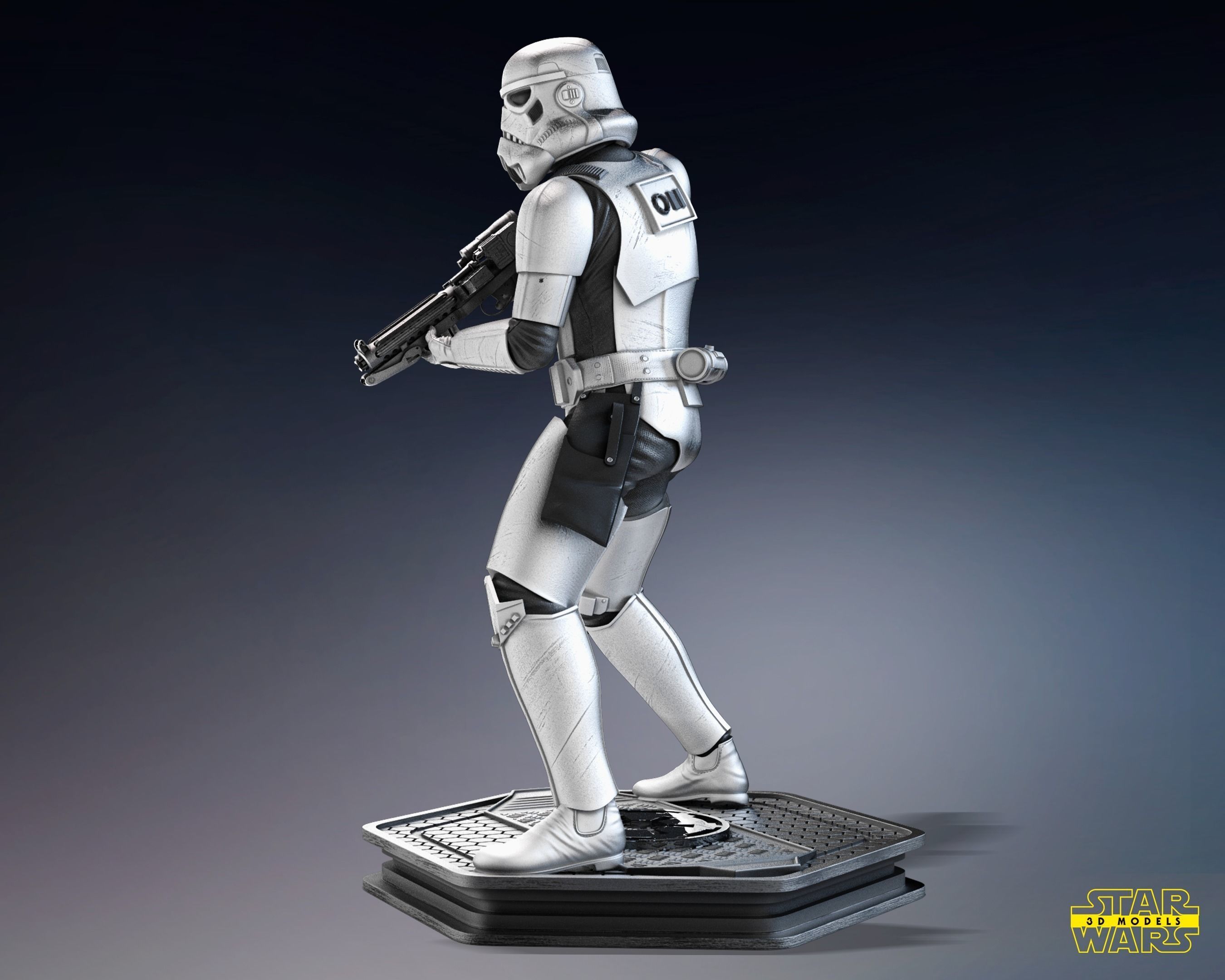 Stormtrooper Sculpture Tested for 3D printing 3D print model_4