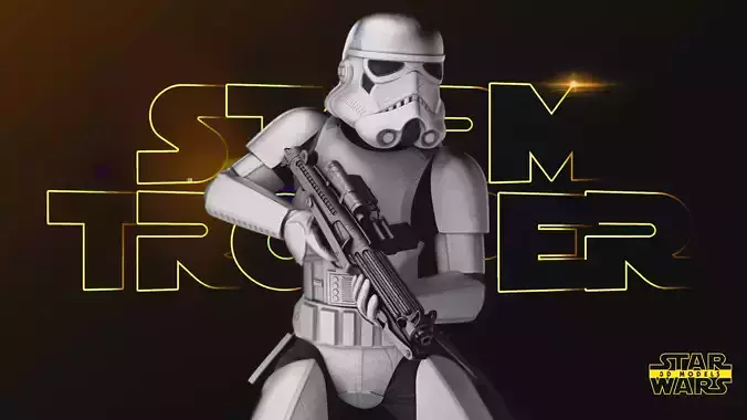 Stormtrooper Sculpture Tested for 3D printing