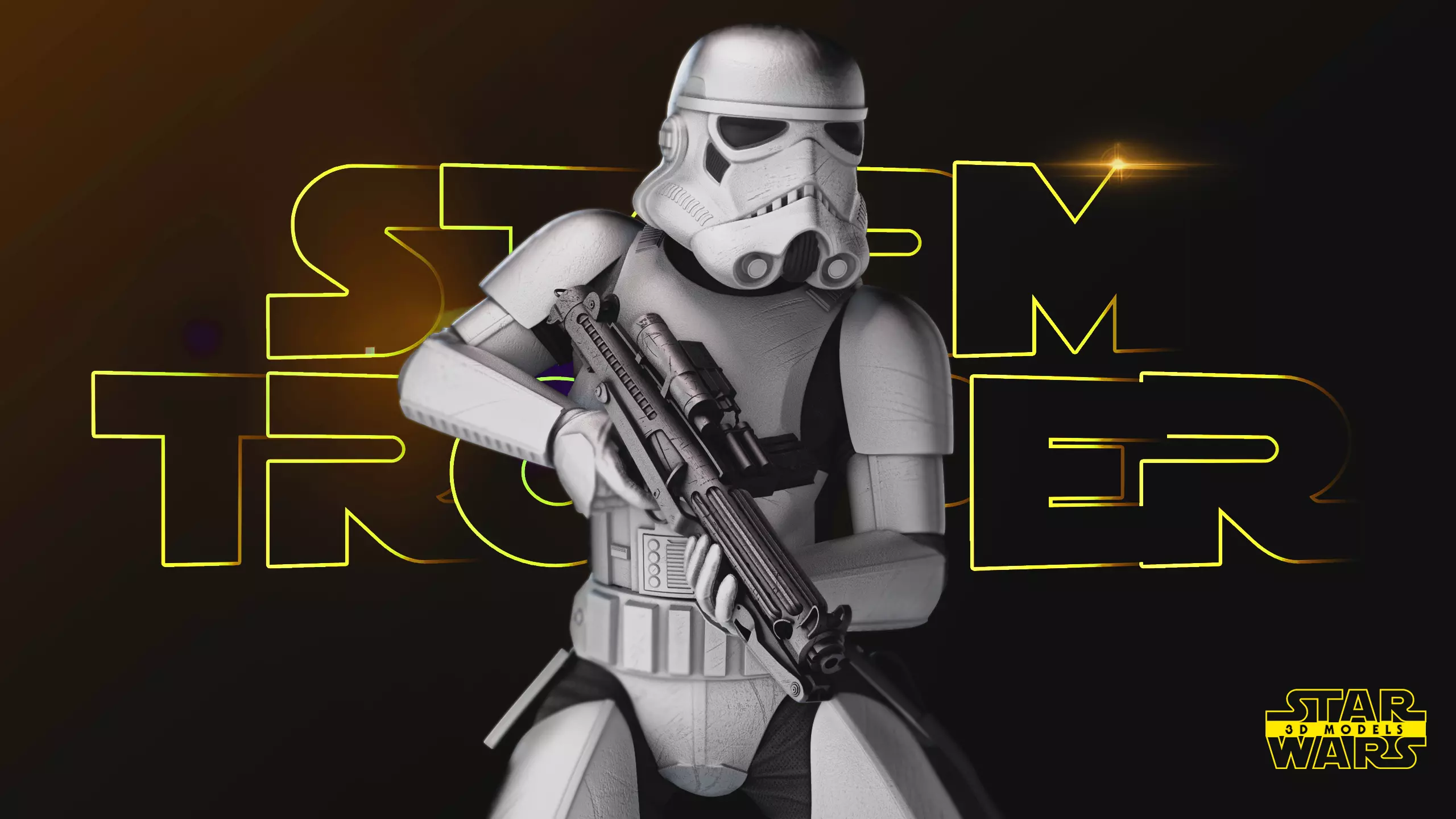 Stormtrooper Sculpture Tested for 3D printing 3D print model_0