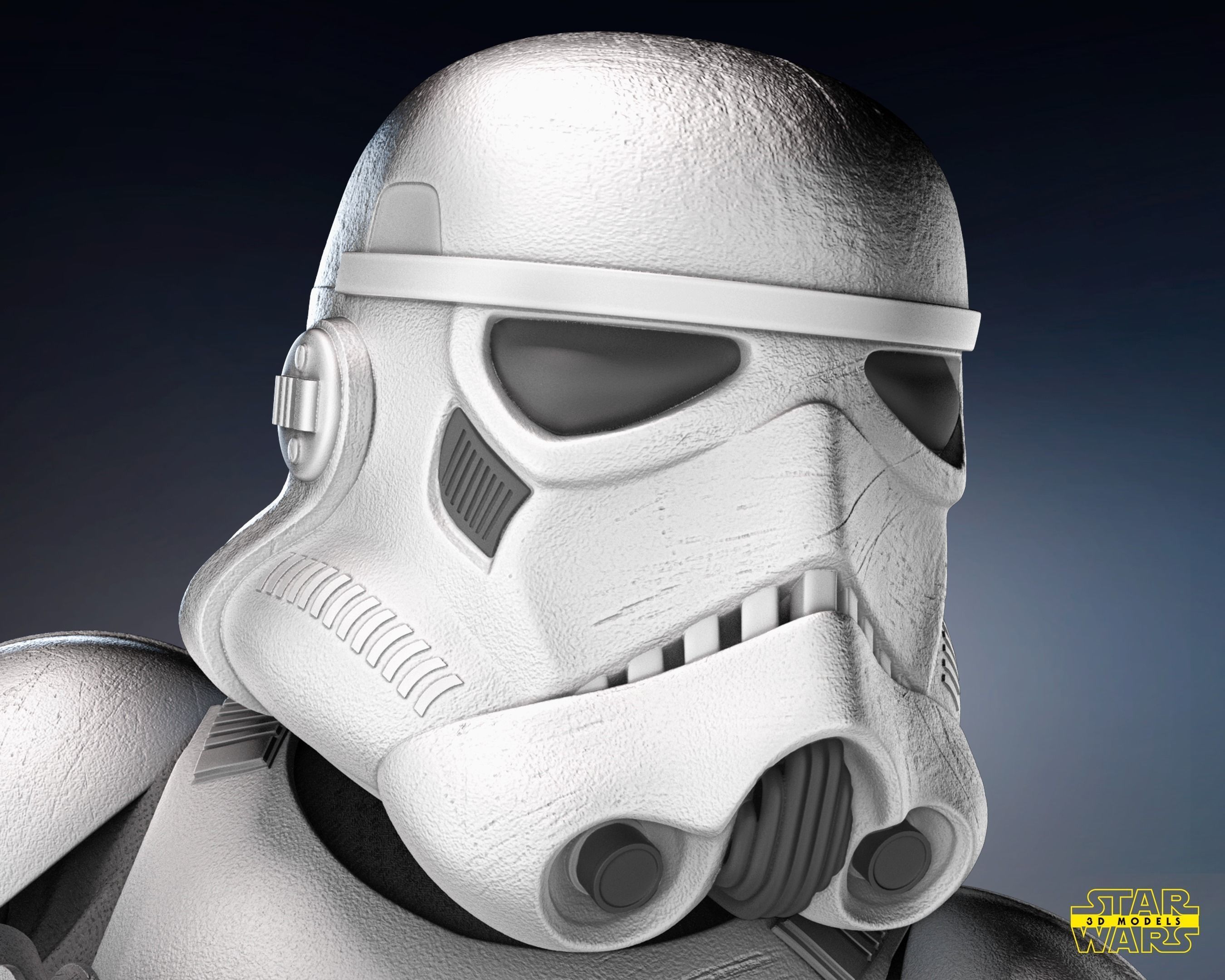 Stormtrooper Sculpture Tested for 3D printing 3D print model_10