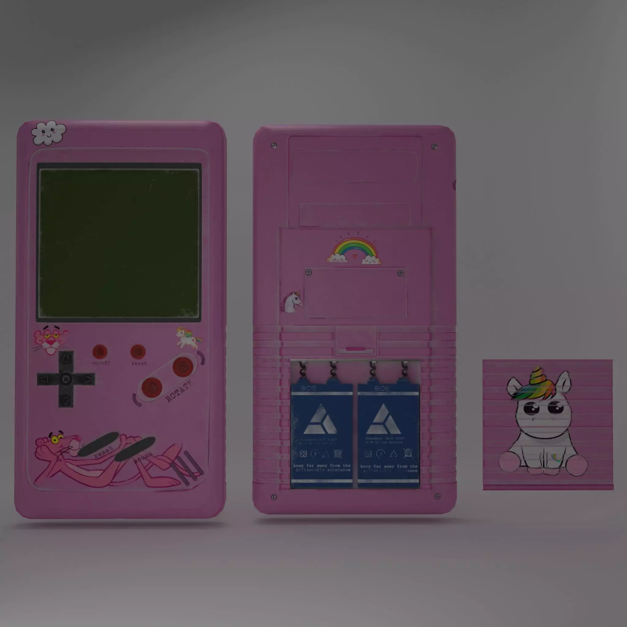 Tetris Free low-poly 3D model