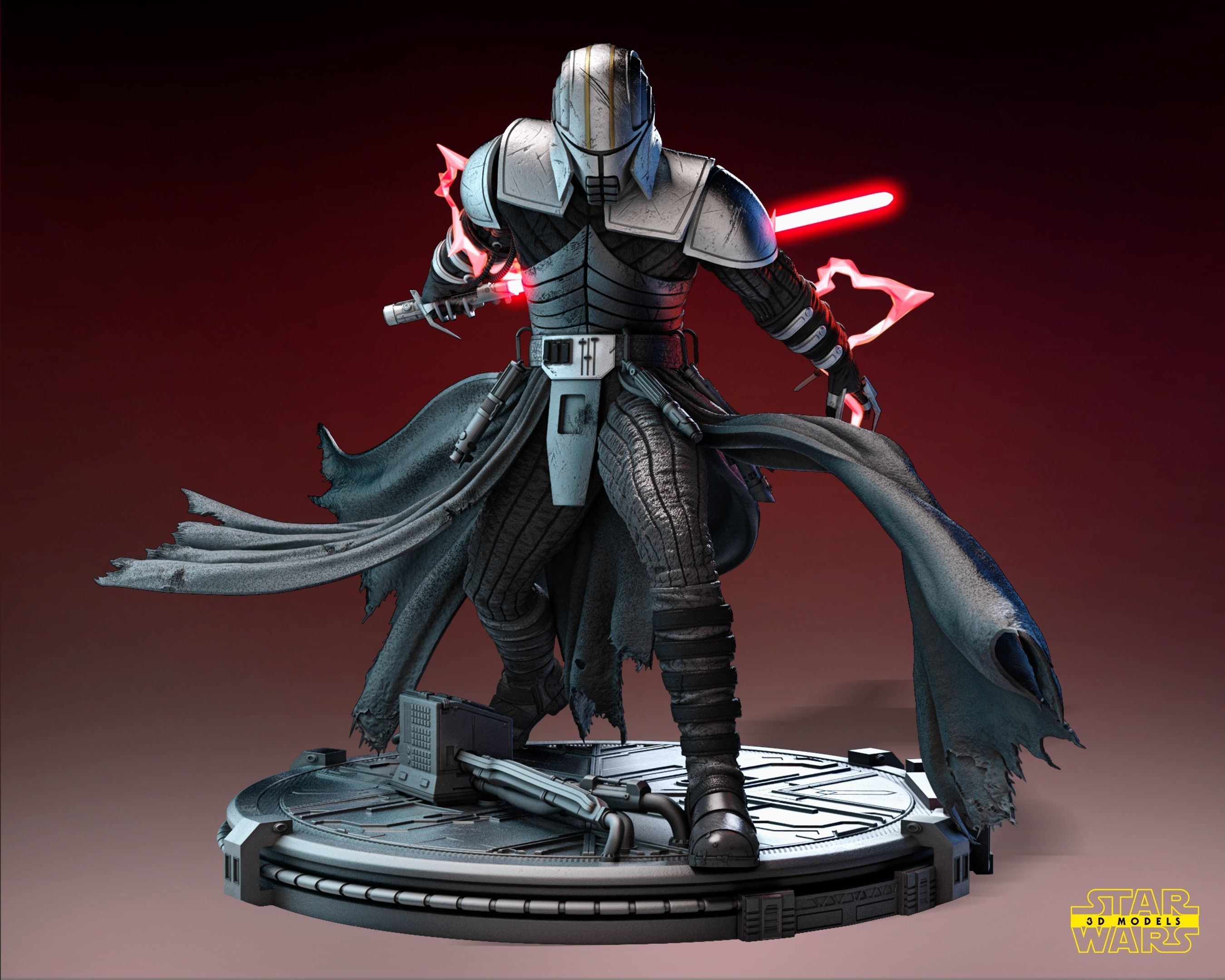 Starkiller Bust Tested for 3D printing 3D print model_6