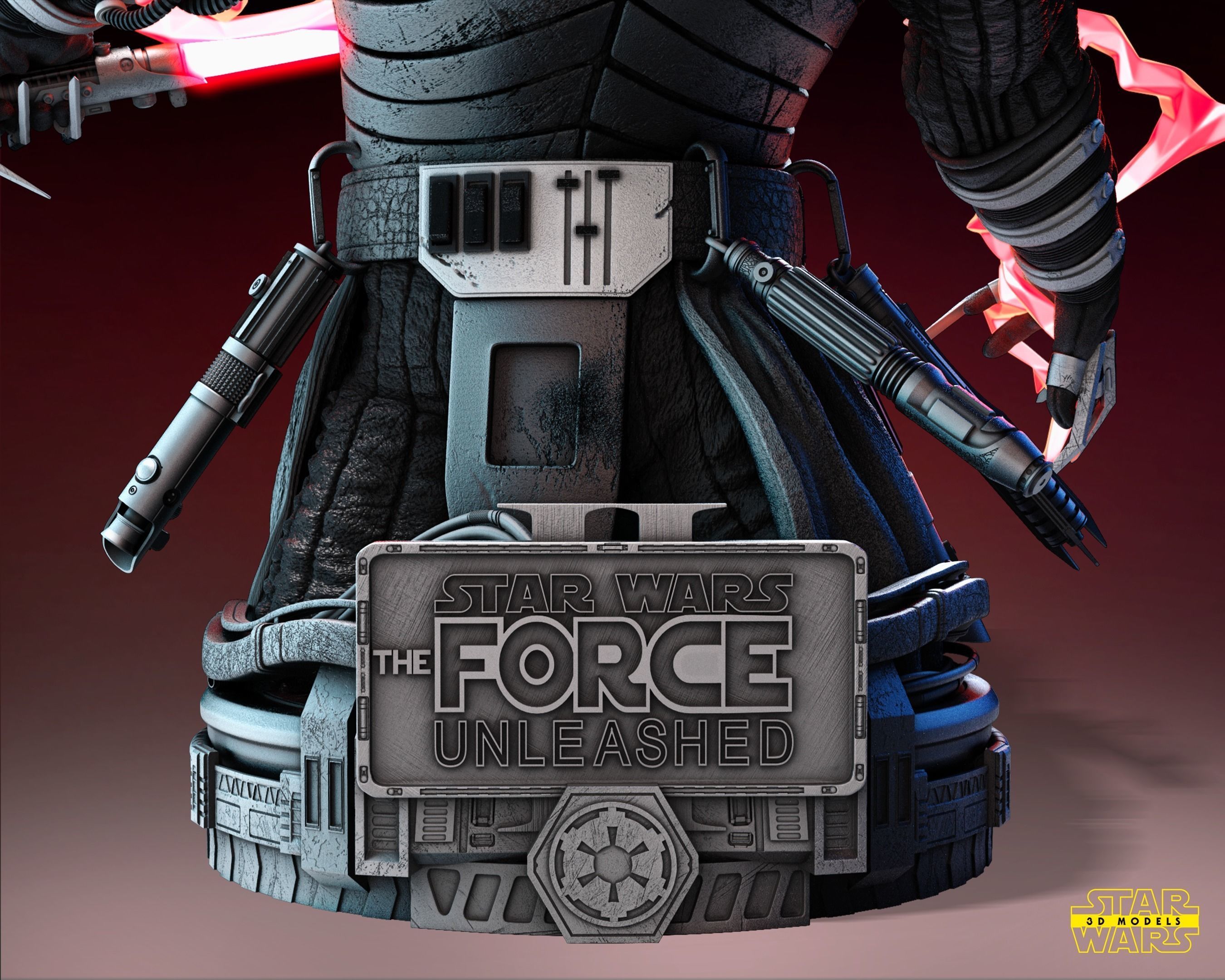 Starkiller Bust Tested for 3D printing 3D print model_5