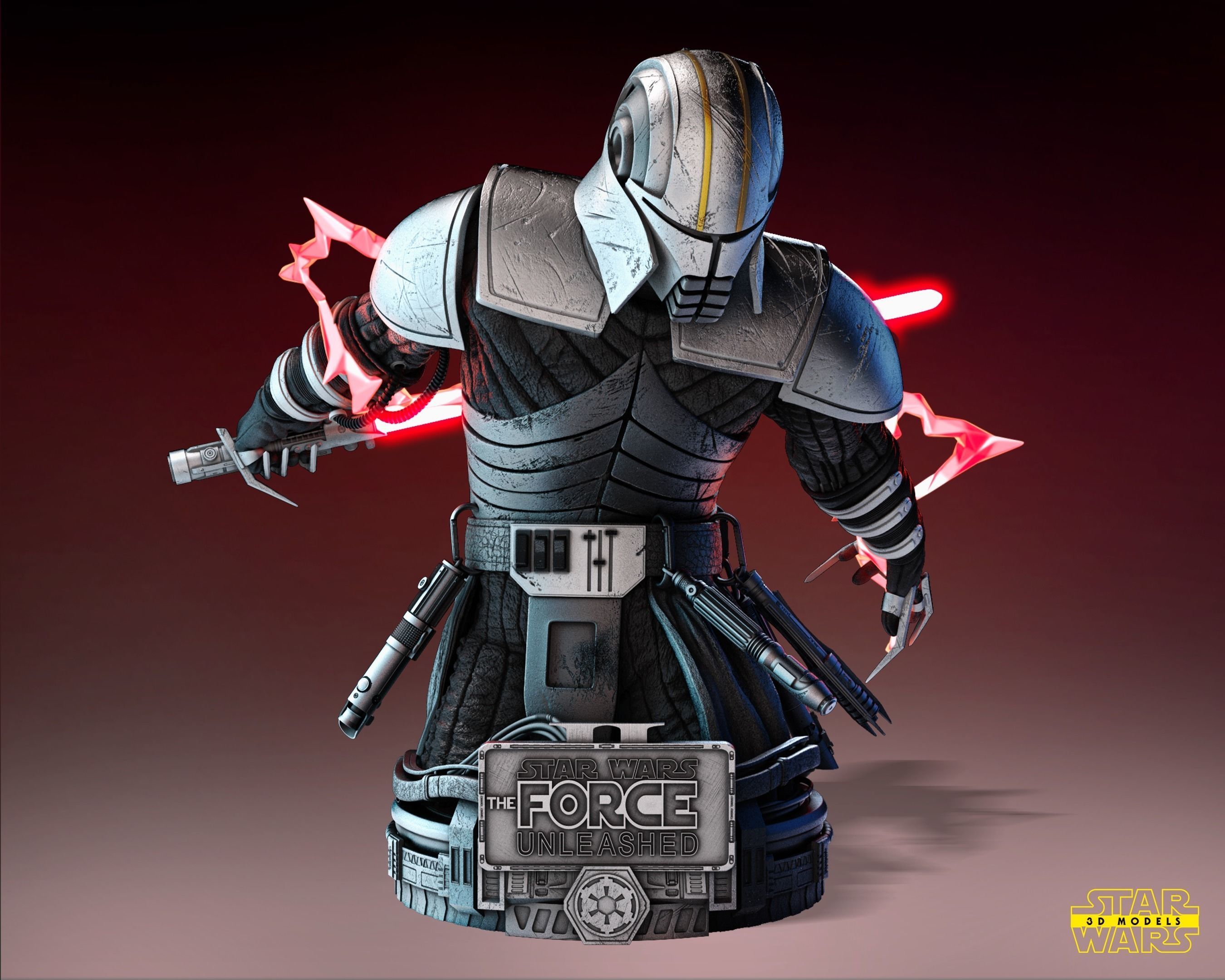 Starkiller Bust Tested for 3D printing 3D print model_1