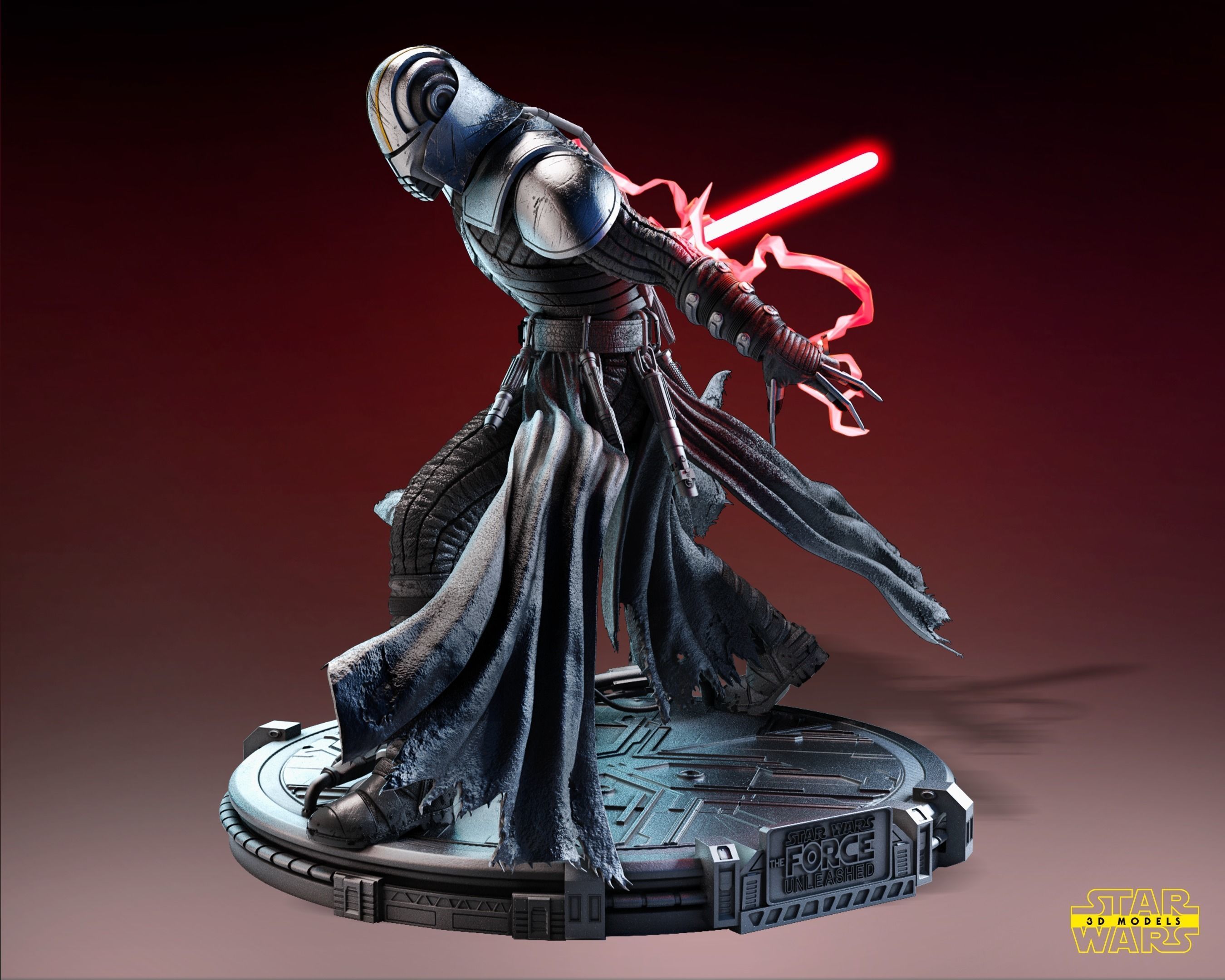 Starkiller Bust Tested for 3D printing 3D print model_7