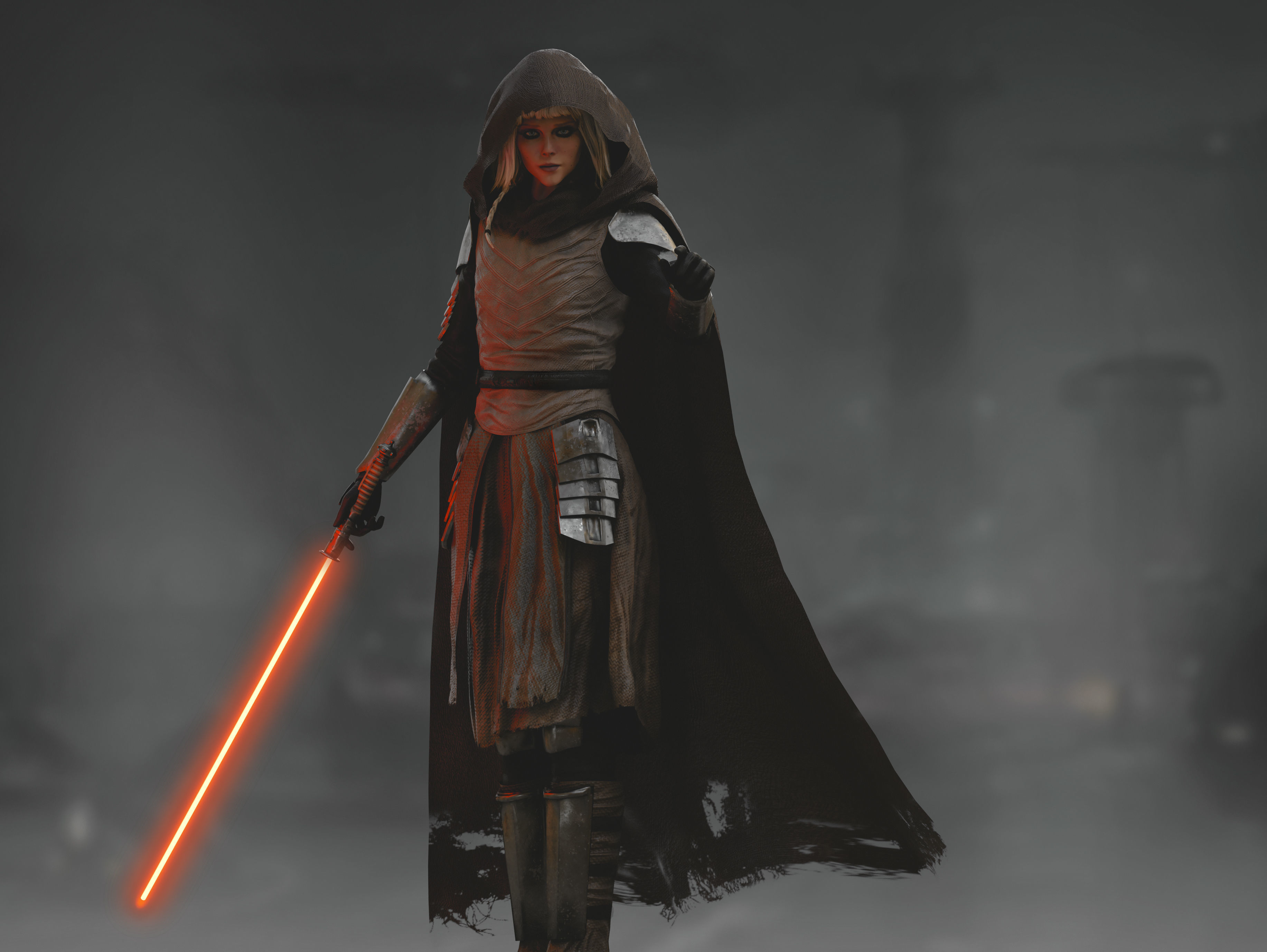 Shin Hati Low-poly 3D model_9