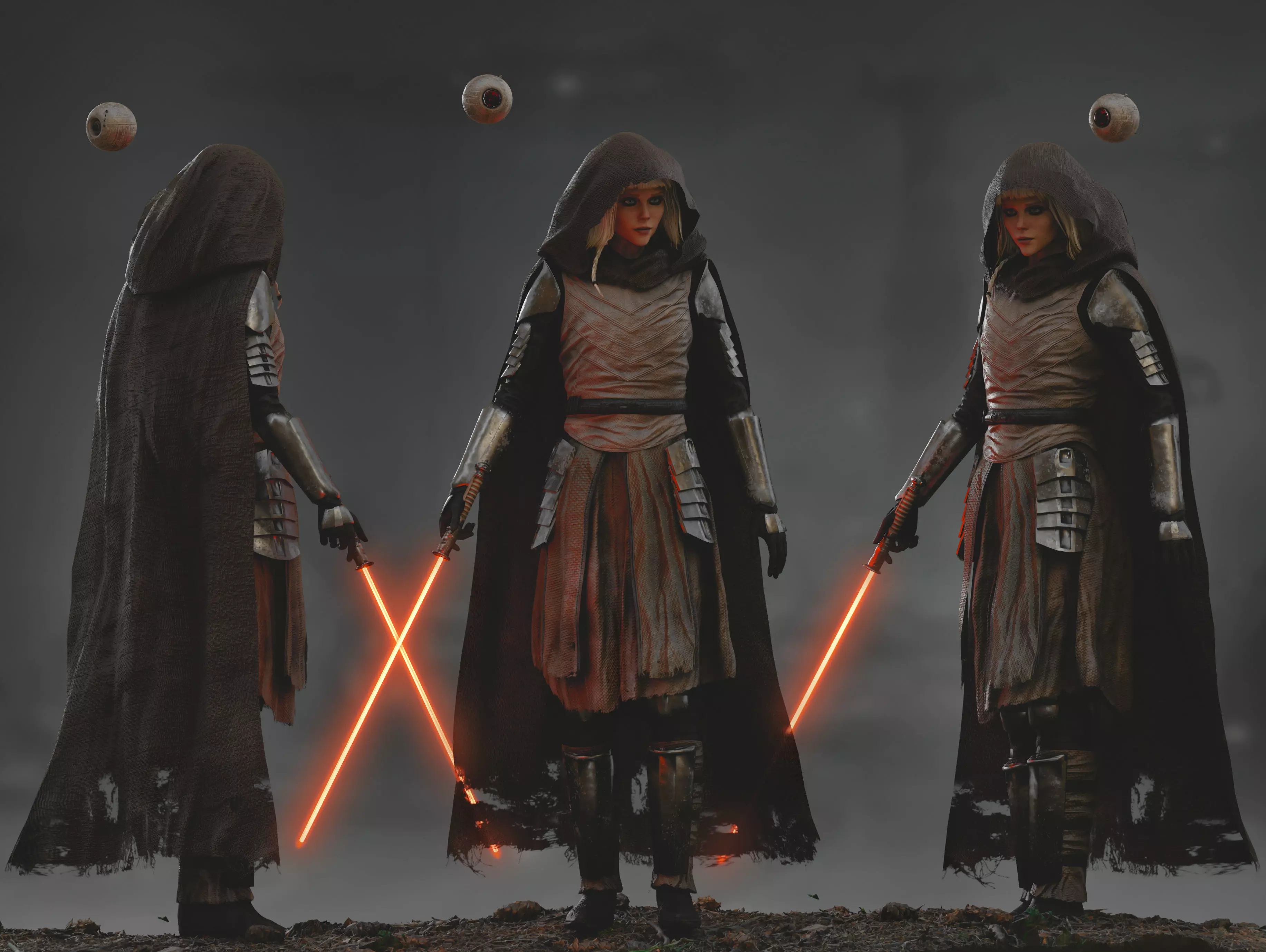 Shin Hati Low-poly 3D model_0