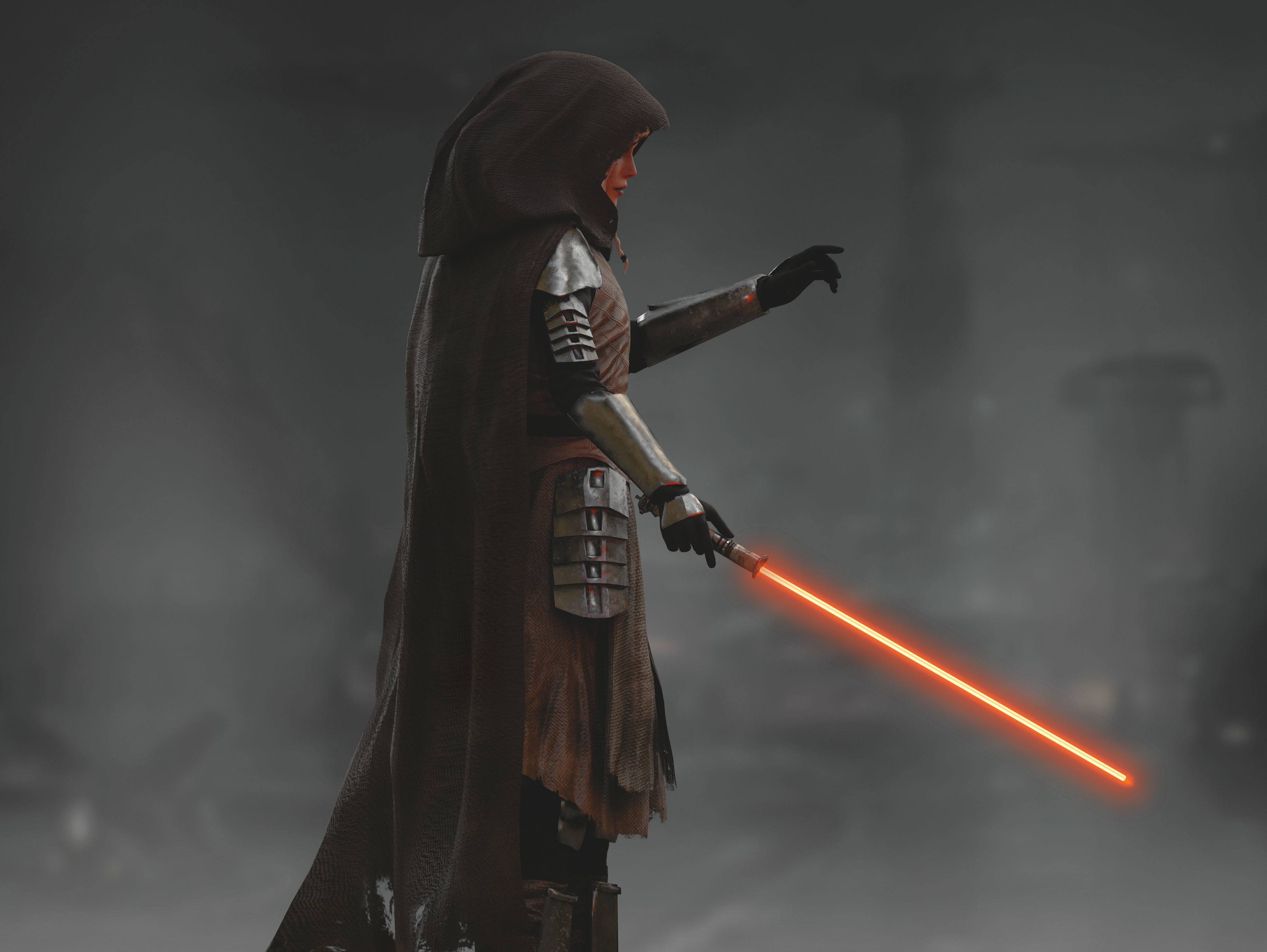 Shin Hati Low-poly 3D model_11