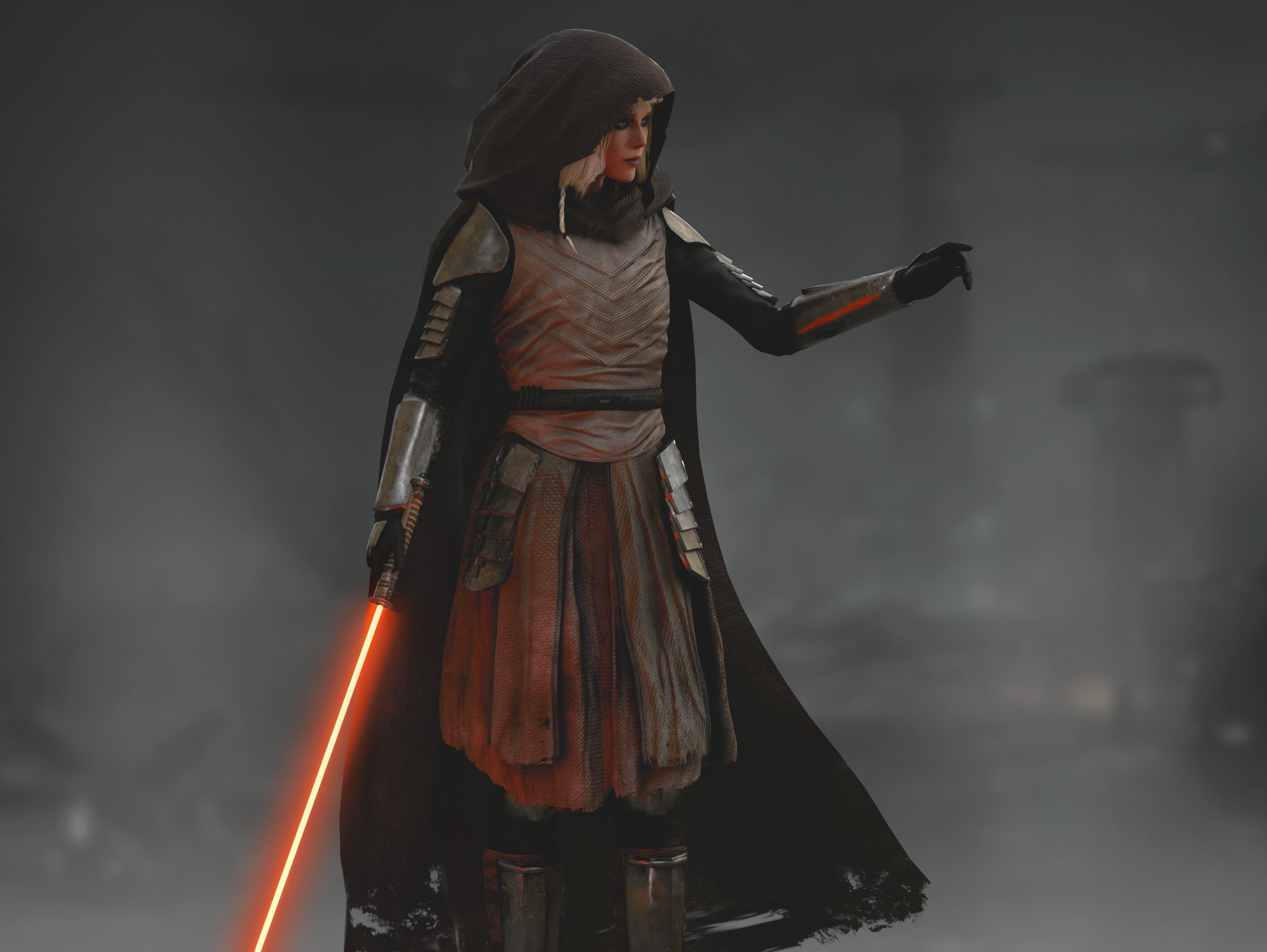 Shin Hati Low-poly 3D model_4