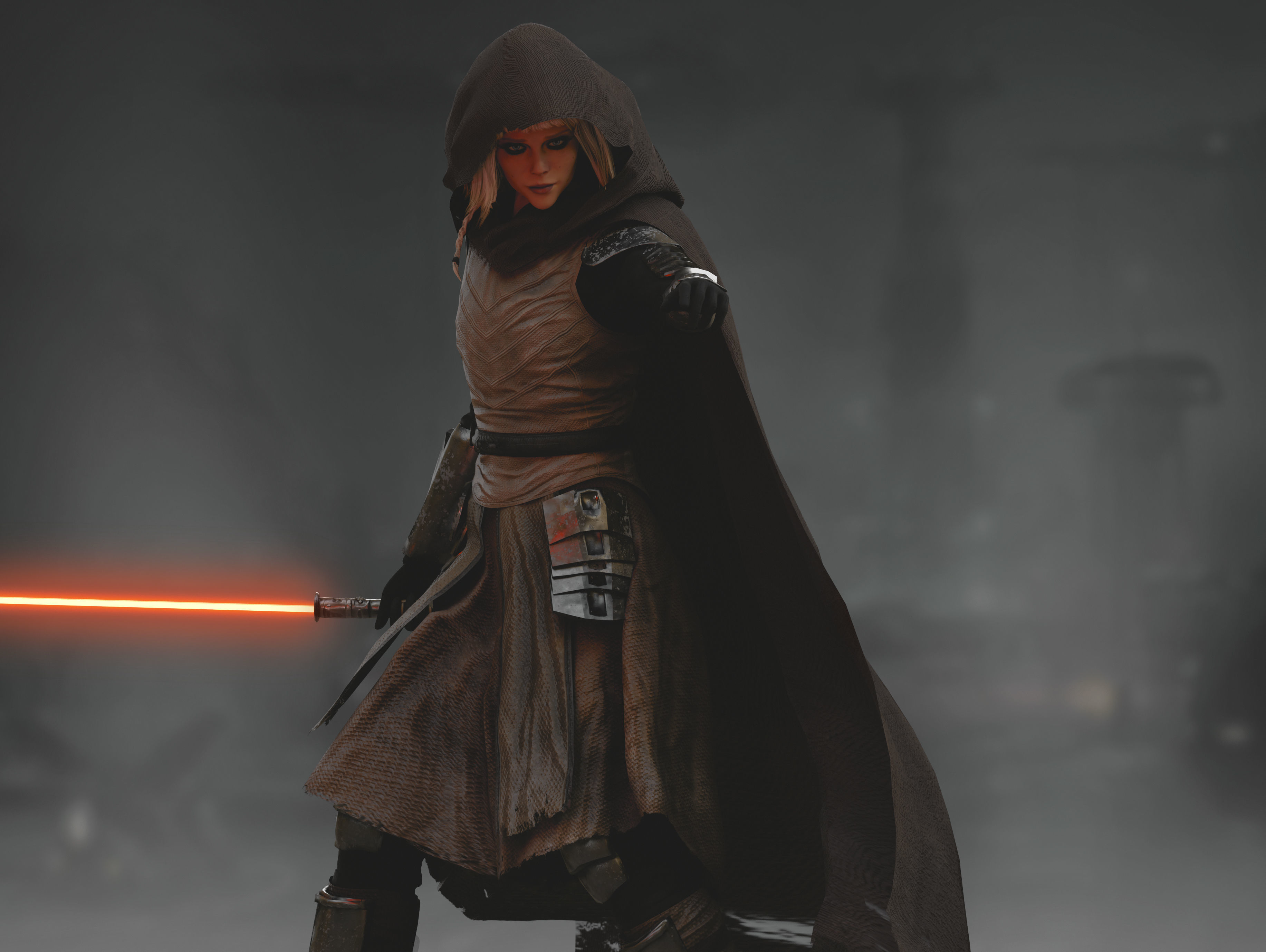 Shin Hati Low-poly 3D model_5