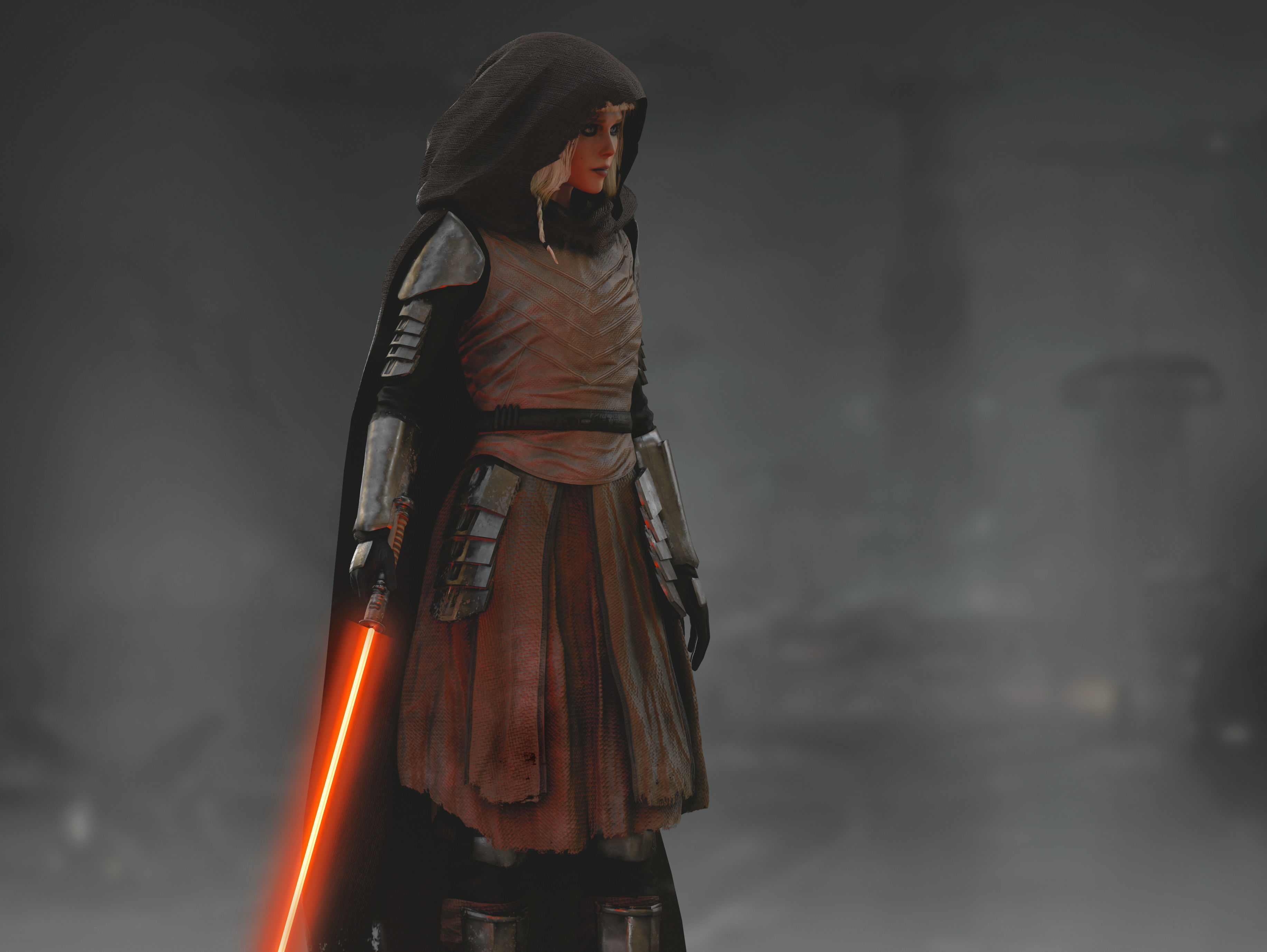 Shin Hati Low-poly 3D model_6