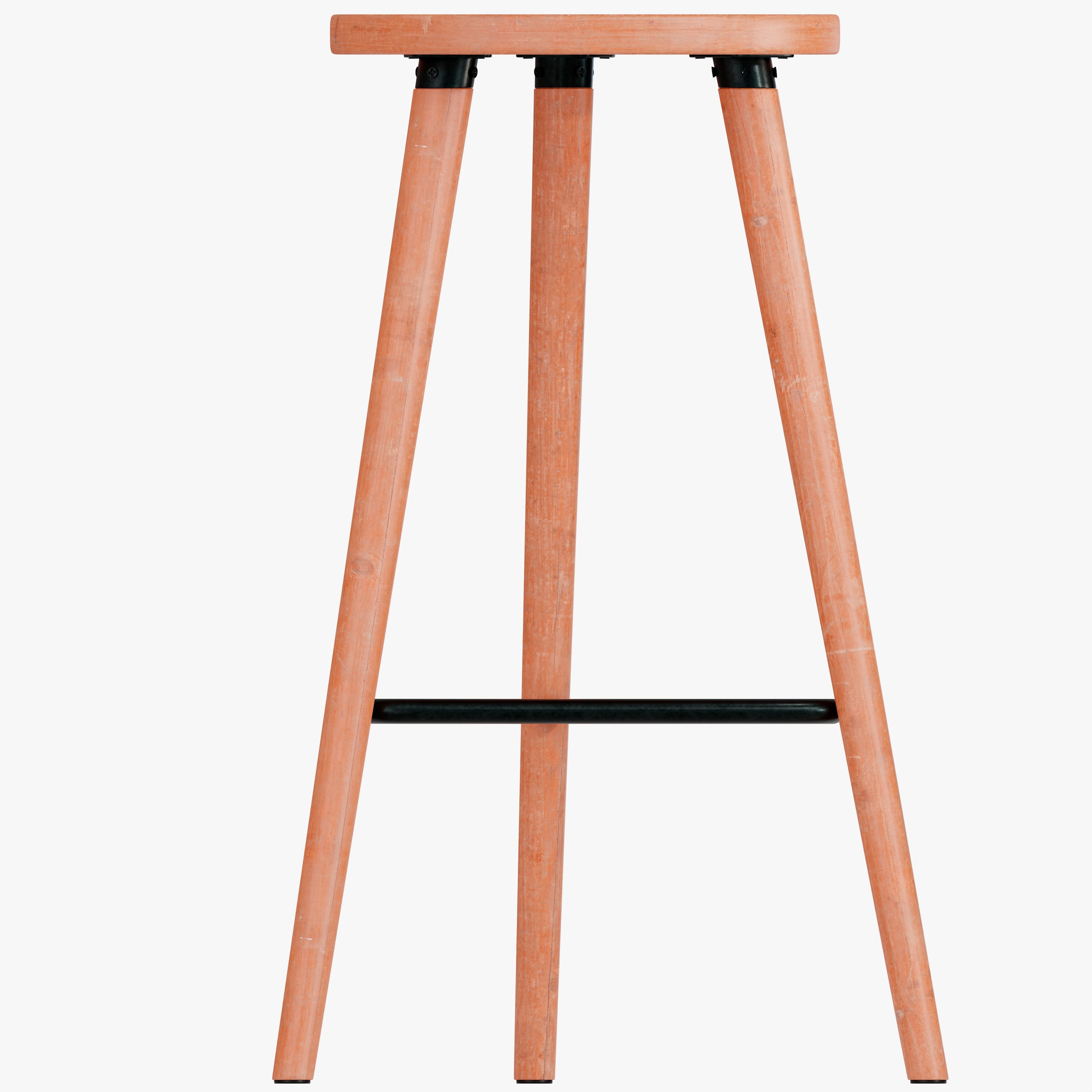 Bar Stool for Kitchen 3D model_3