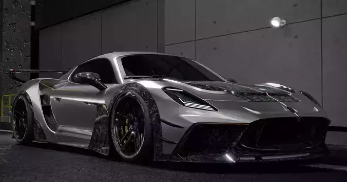 Maserati mc20 mansory first edition Low-poly 3D model
