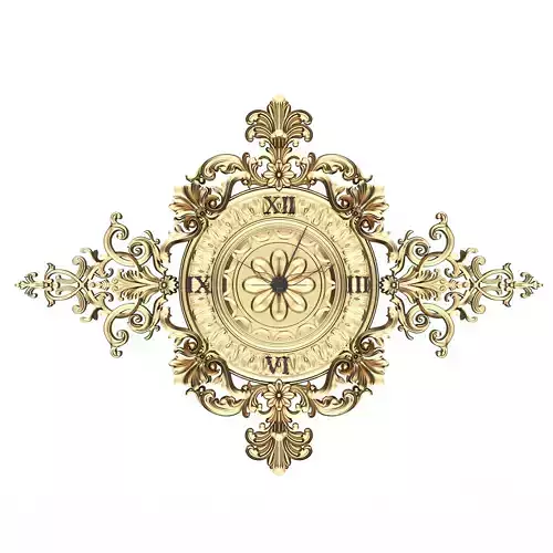 Classic Wall Clock 013 Gold