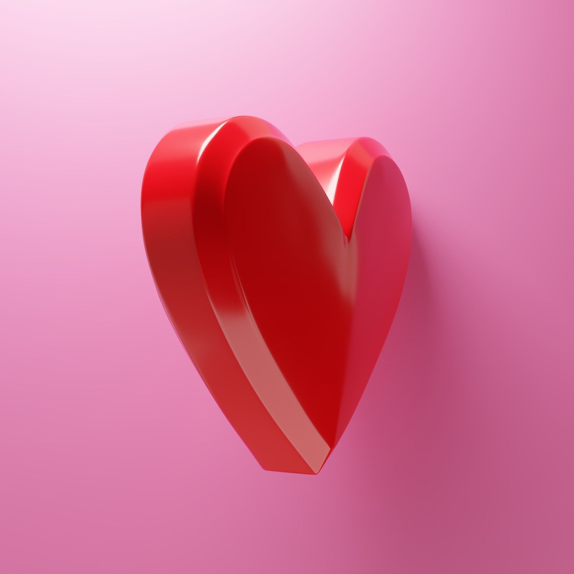Emoji heart 3D model_1