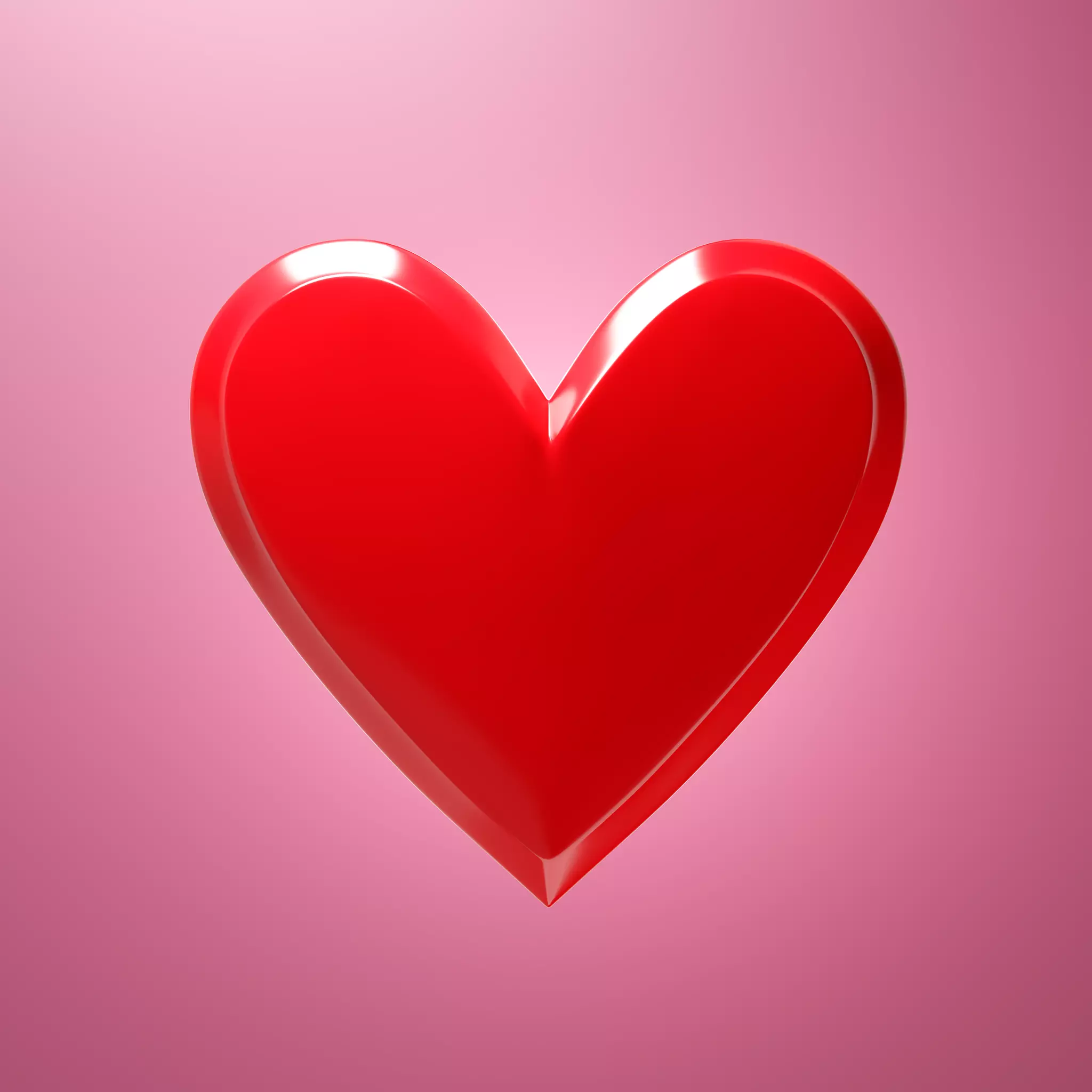 Emoji heart 3D model_0